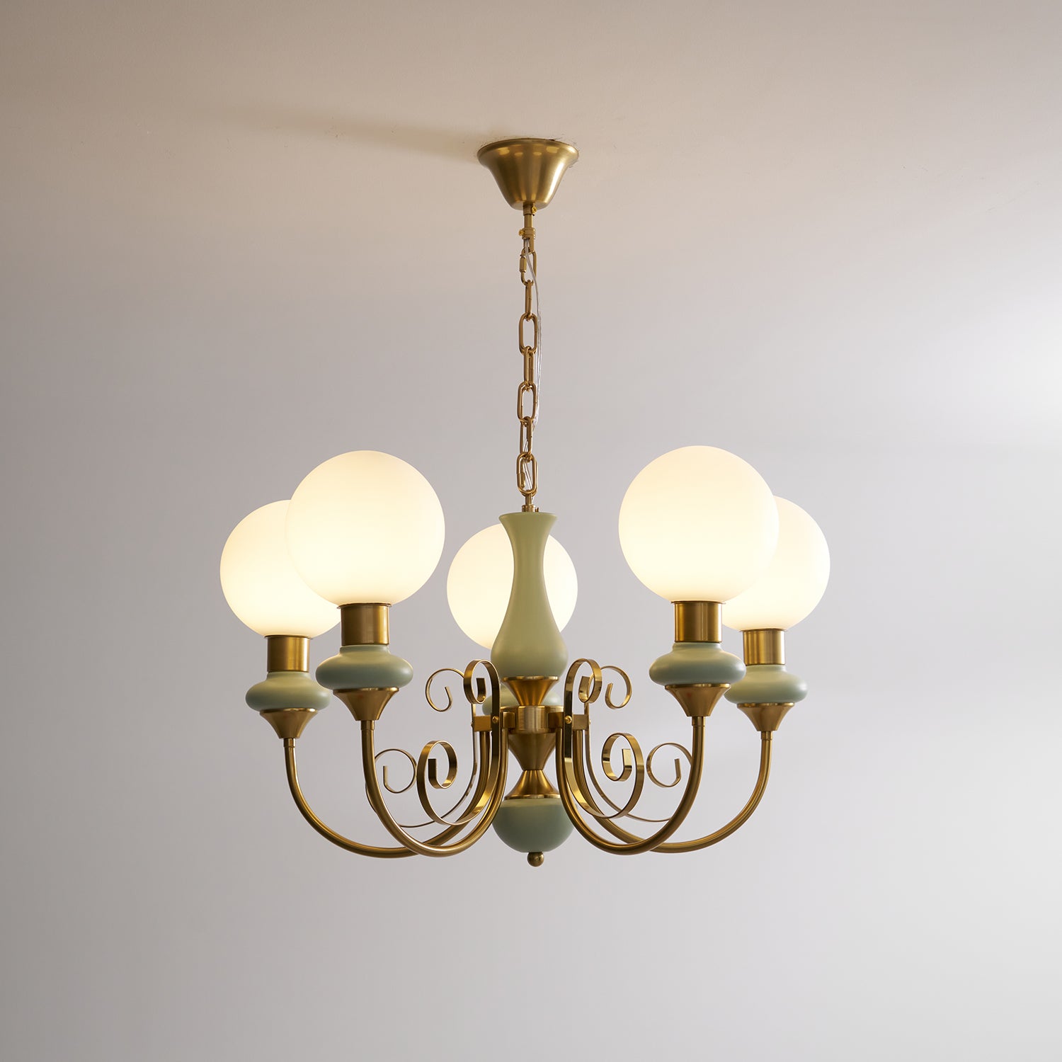 Evsolia Lustre en Verre Onyx Nordique Haut de Gamme