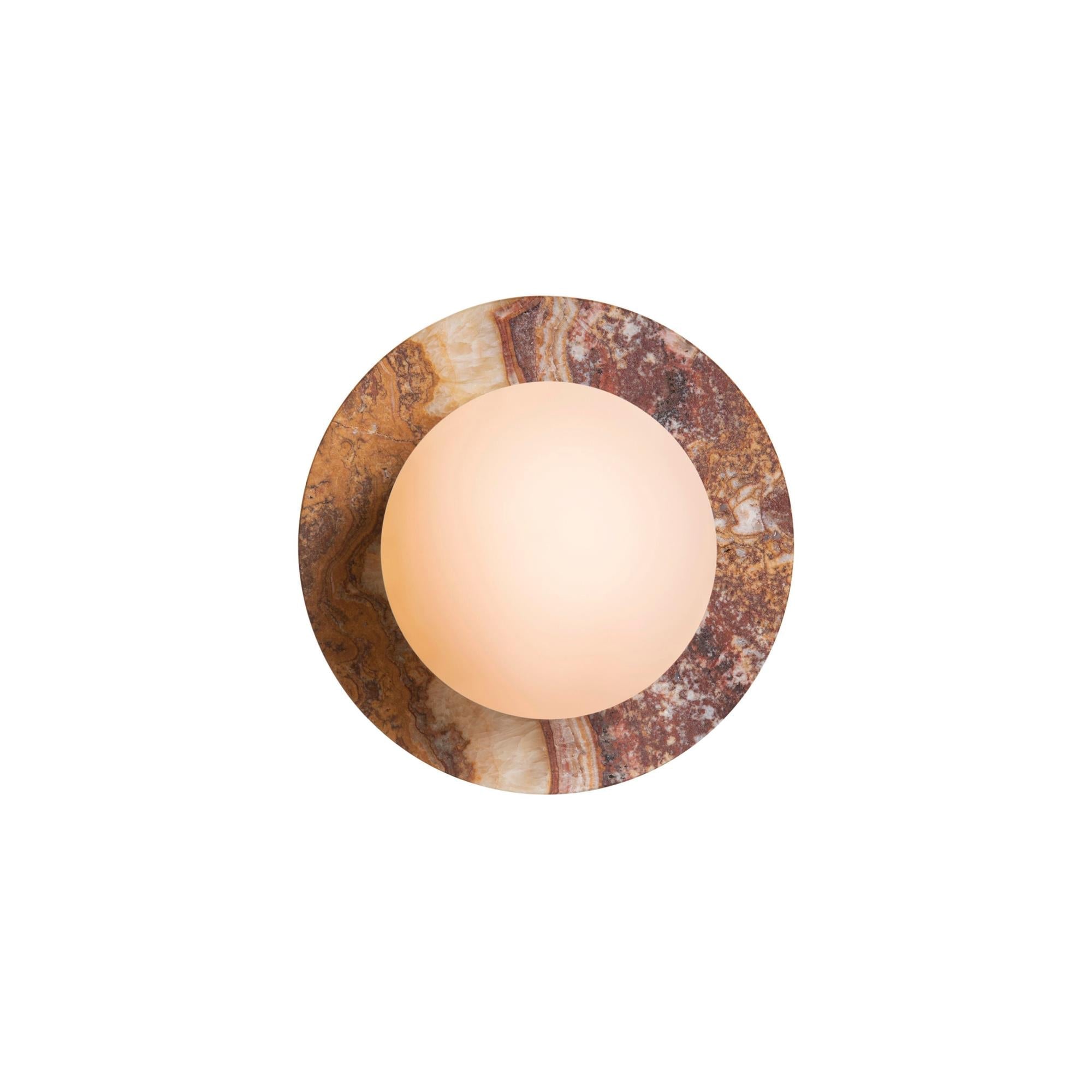 Ovyna Applique Murale Moderne Minimaliste en Verre et Onyx