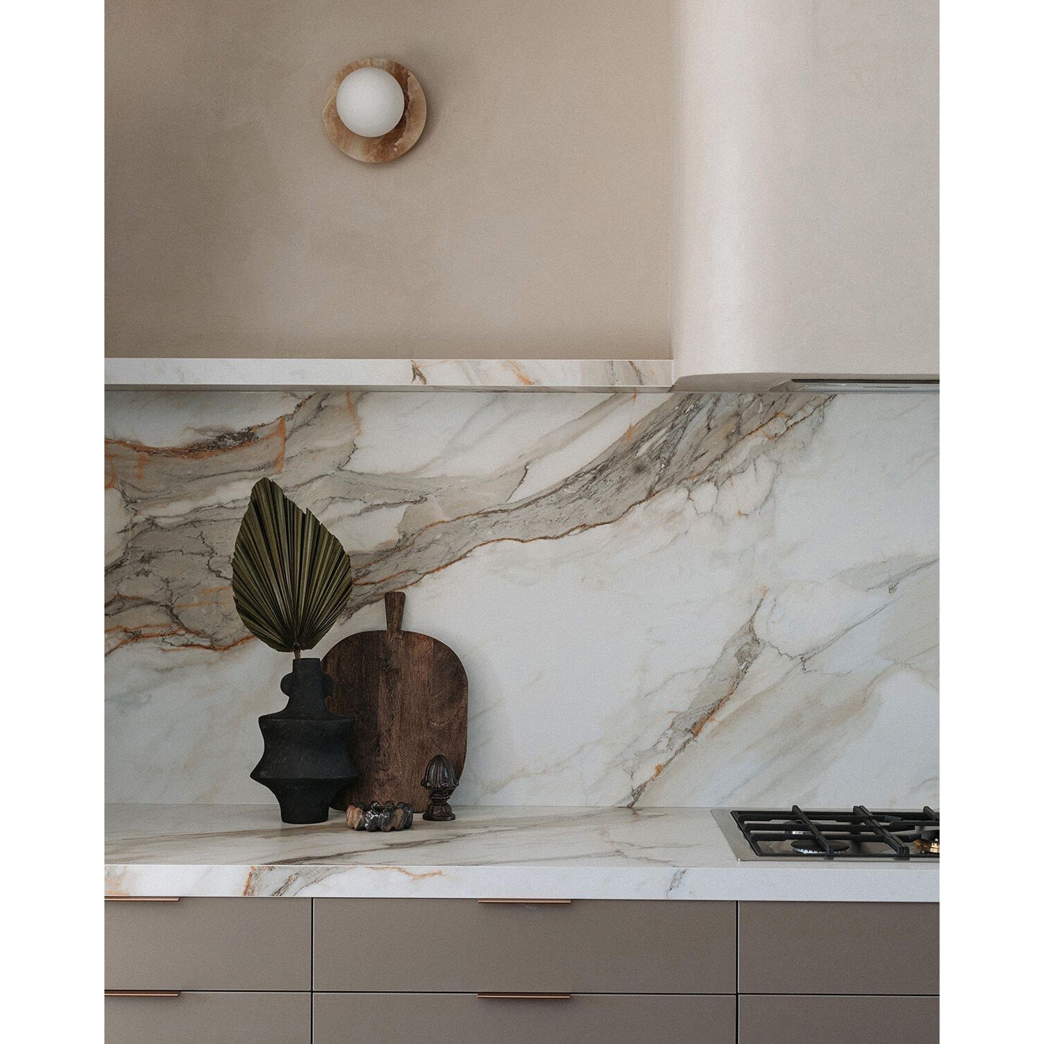 Ovyna Applique Murale Moderne Minimaliste en Verre et Onyx
