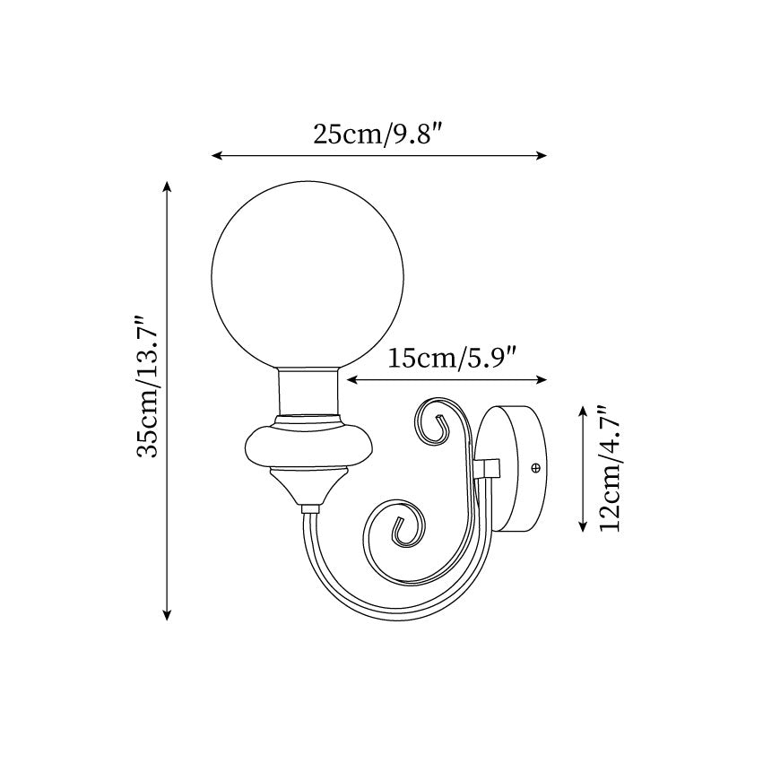 Velin Lustra Applique Murale Laiton