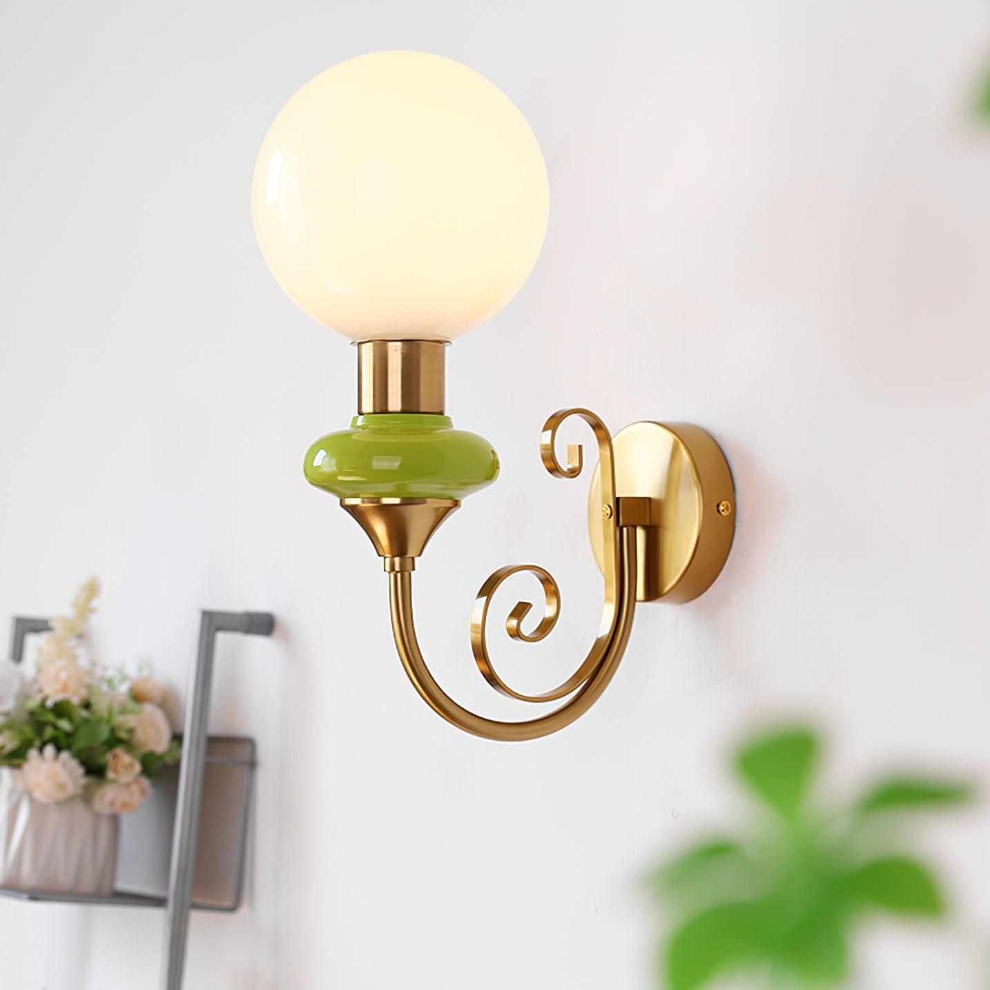 Velin Lustra Applique Murale Laiton