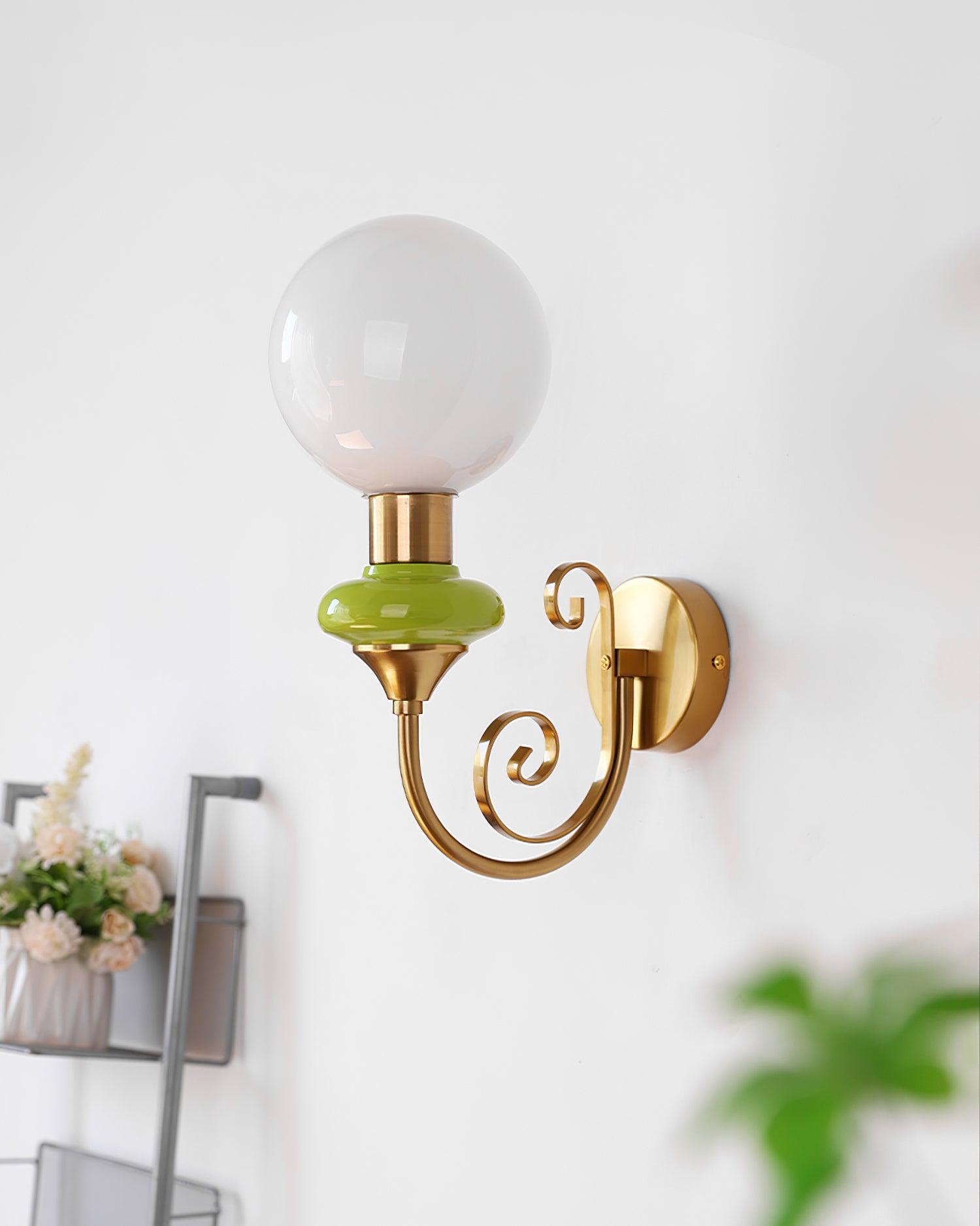 Velin Lustra Applique Murale Laiton