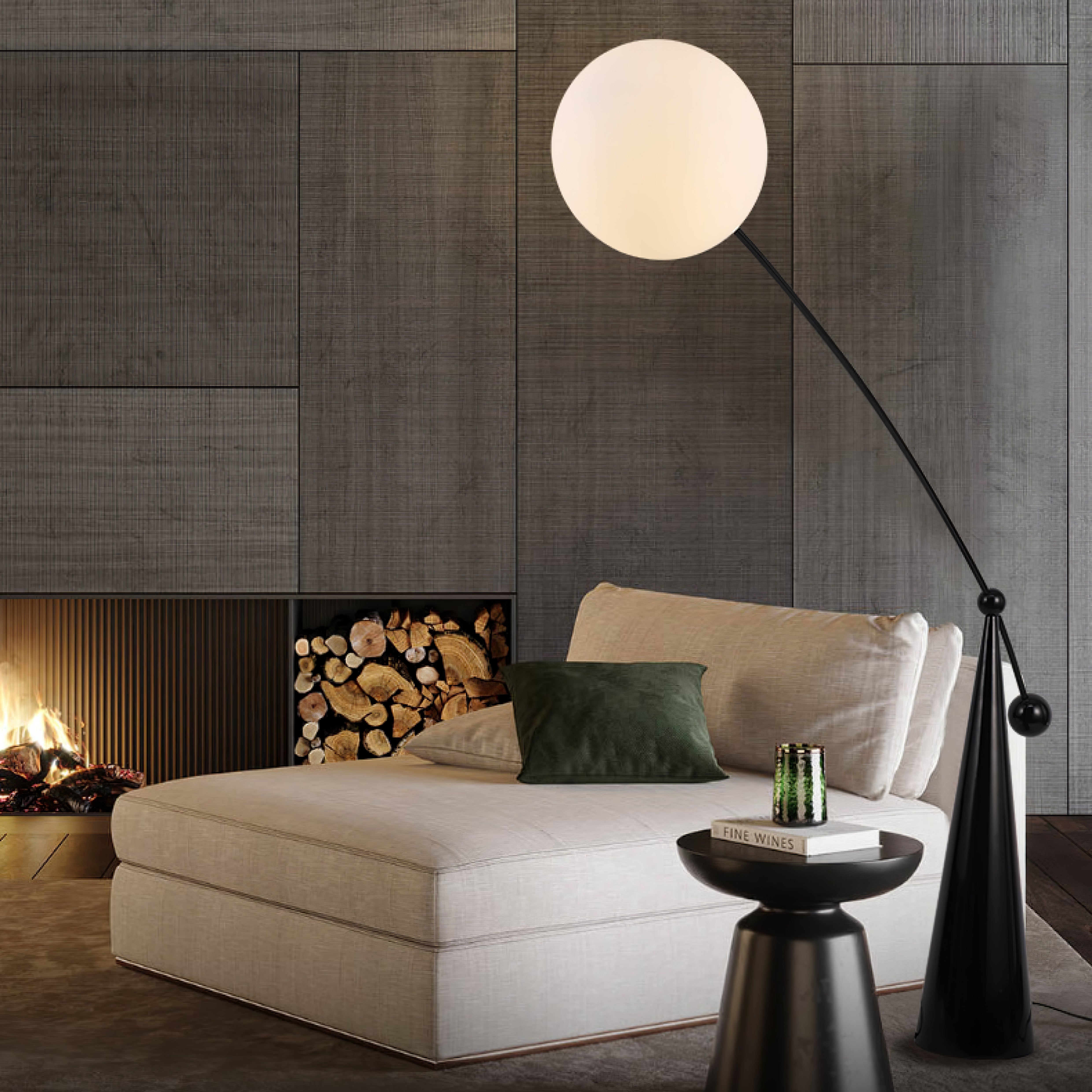 Ortalil Lampadaire Arc Moderne