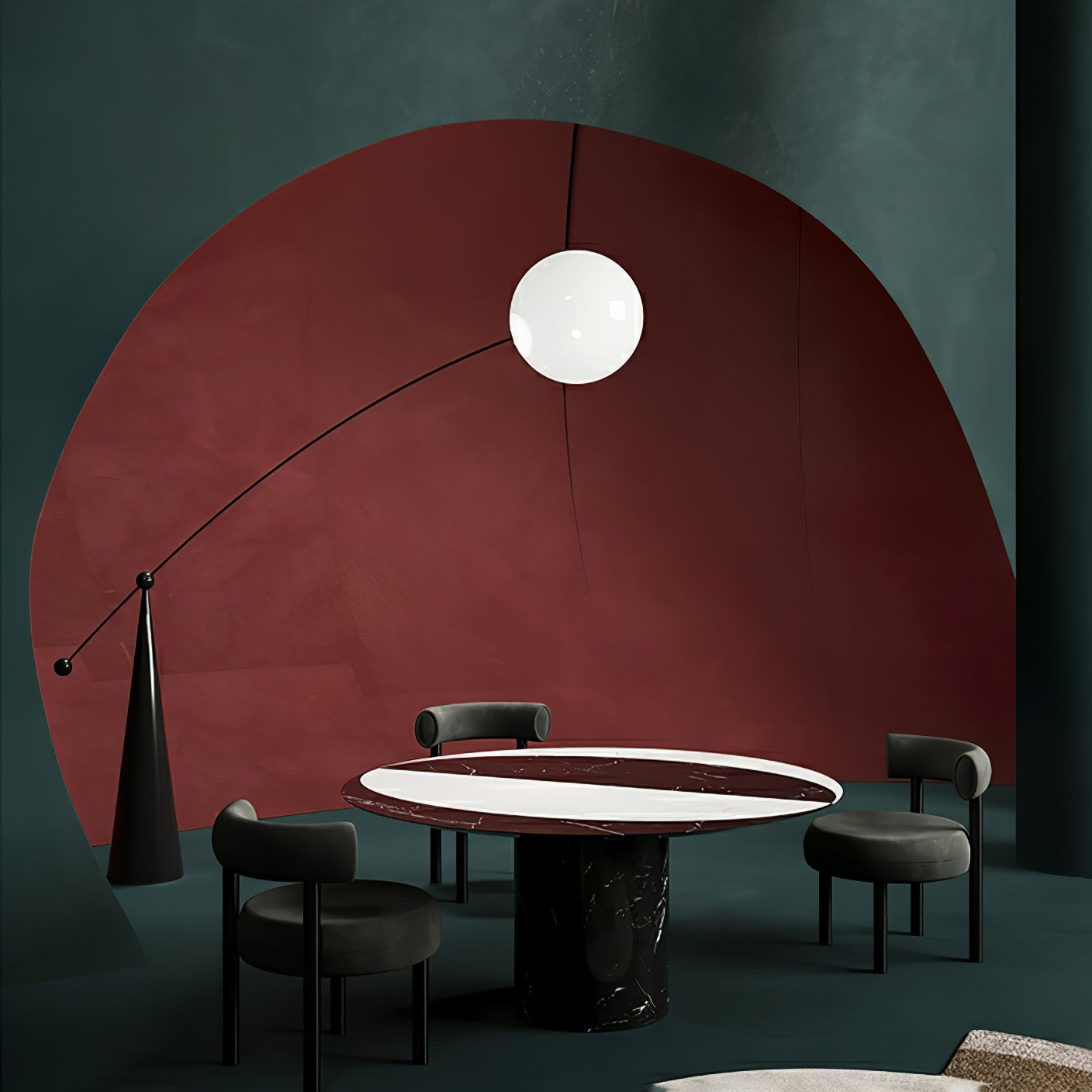 Ortalil Lampadaire Arc Moderne
