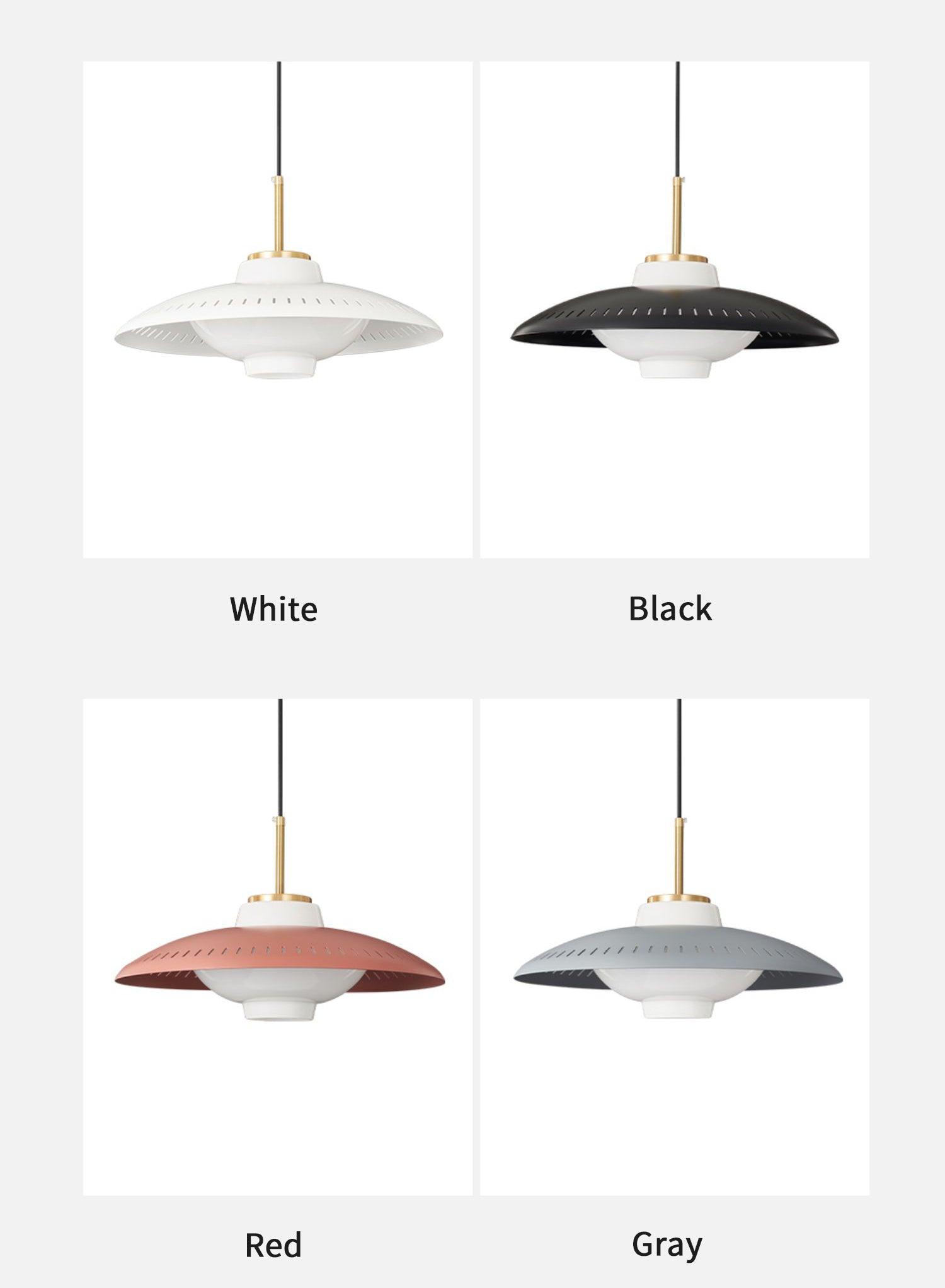 Solara Suspension en Verre Opale Abat-jour Large
