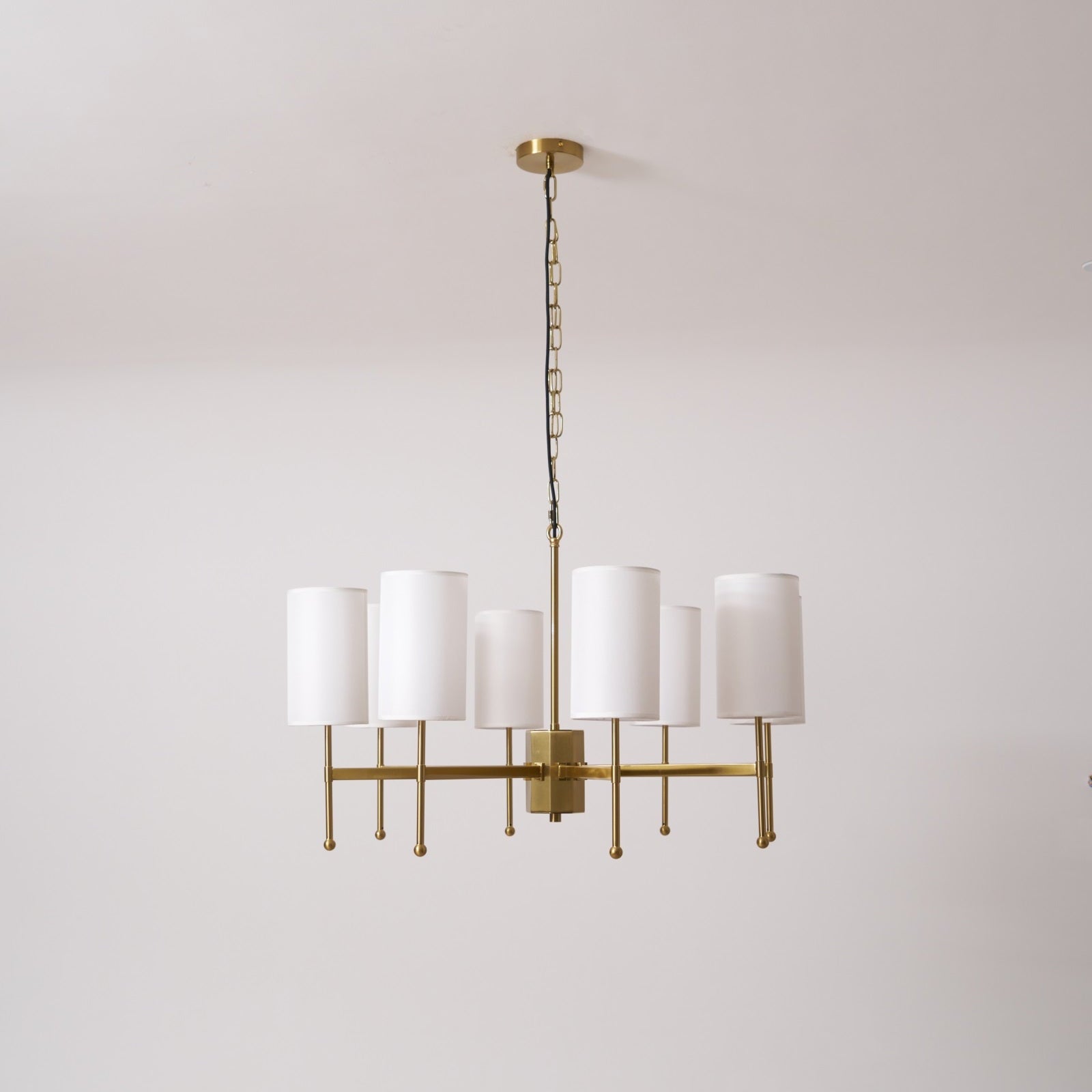 Ulcarisra Lustre en Tissu Vintage en Laiton