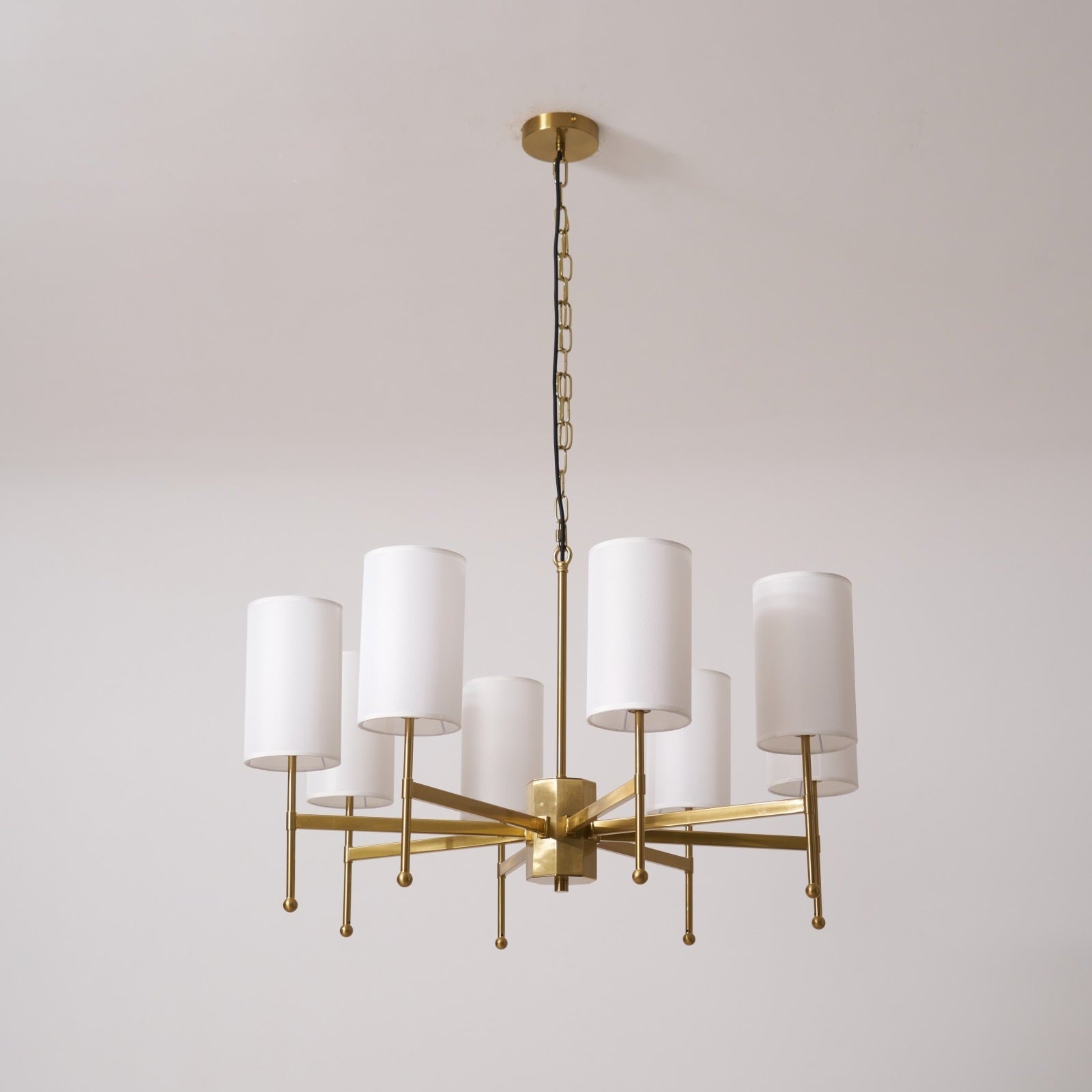 Ulcarisra Lustre en Tissu Vintage en Laiton