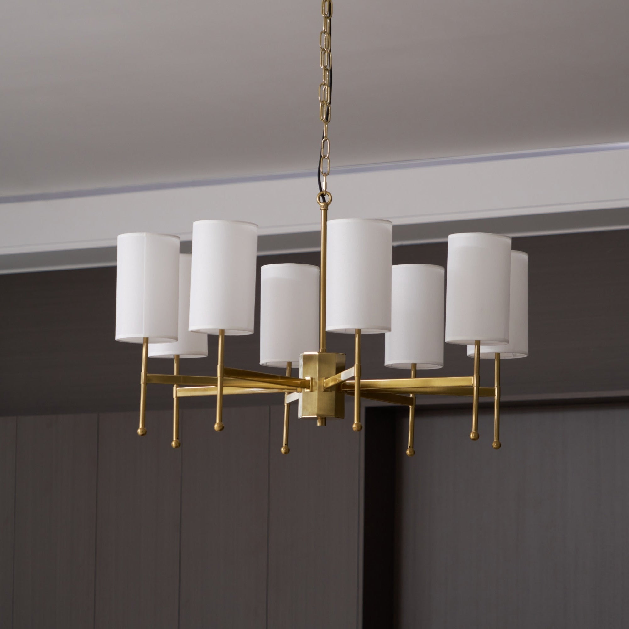 Ulcarisra Lustre en Tissu Vintage en Laiton