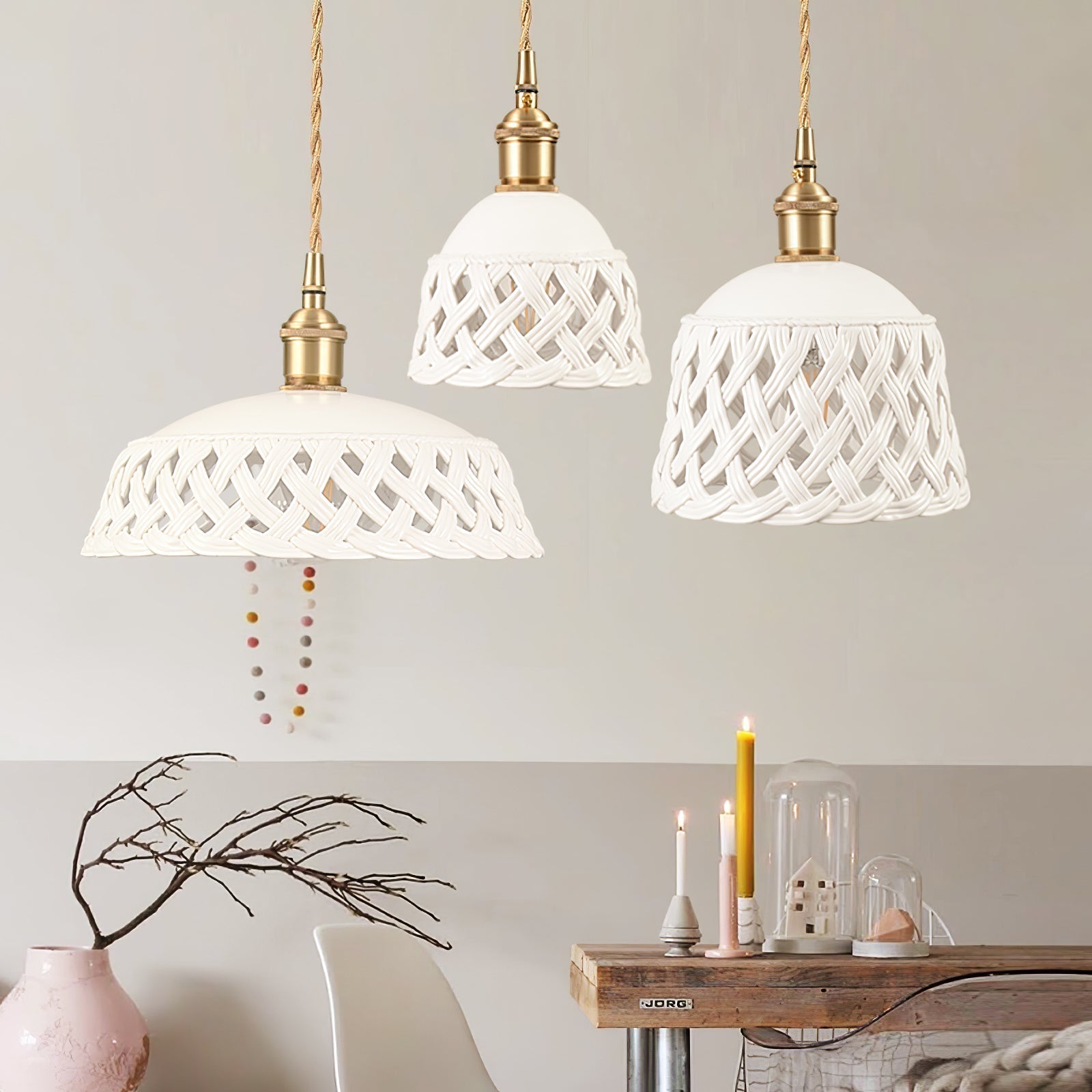 Orlenis Céramique Douillet Pendentif Lampe