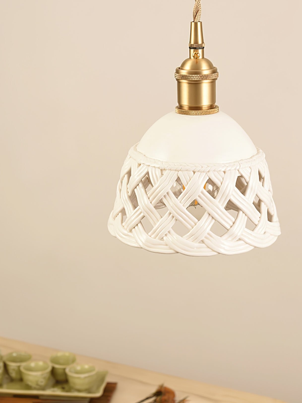 Orlenis Céramique Douillet Pendentif Lampe