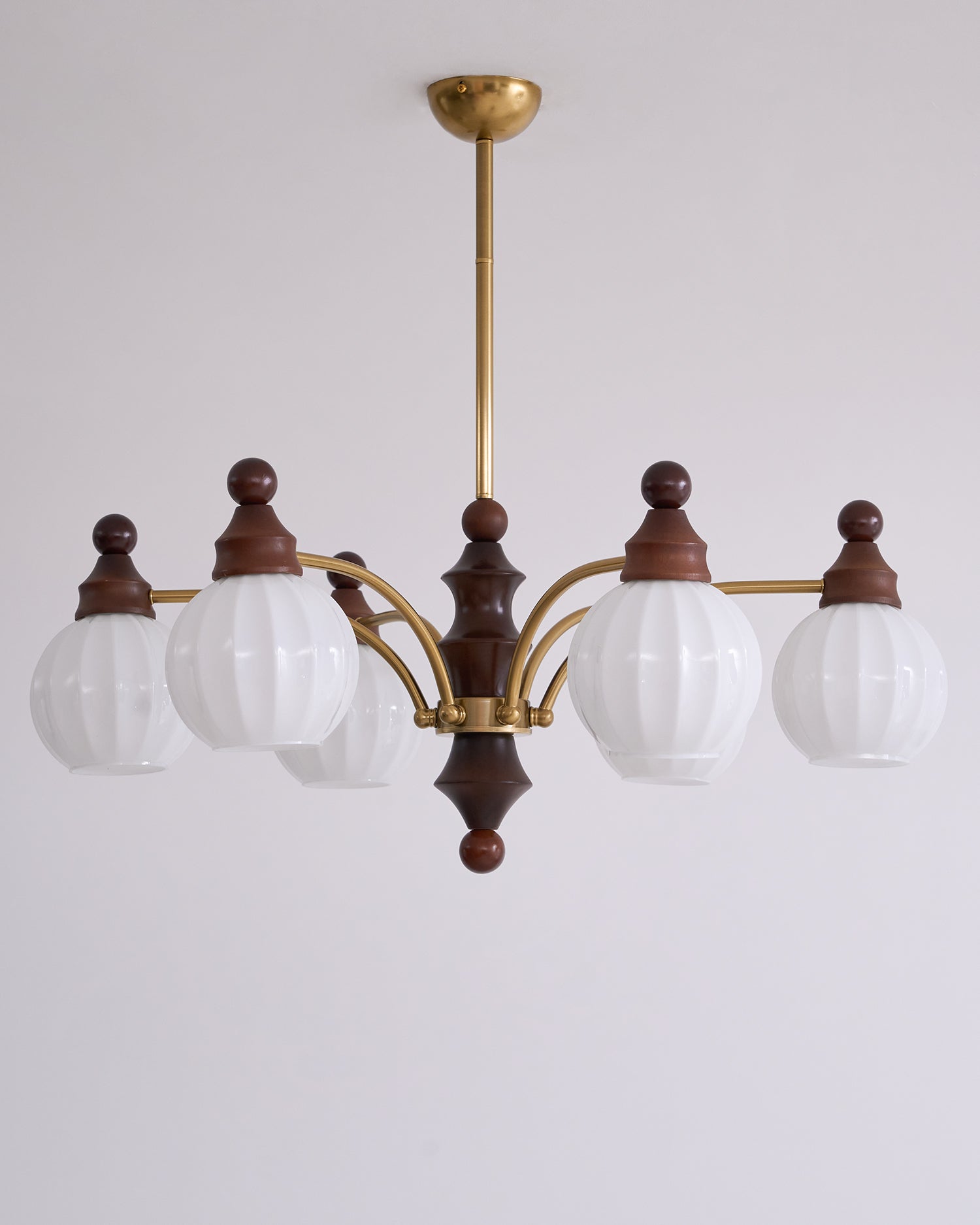 Lustra Lustre Blossom avec Abat-jours en Verre