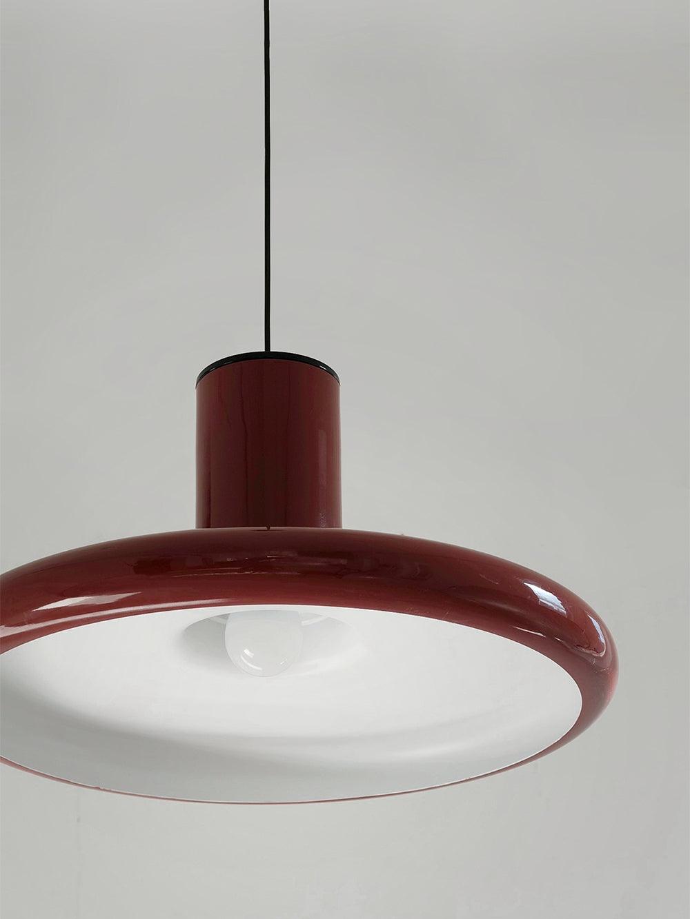 Solara Lampe suspendue cylindrique en aluminium à disque industriel