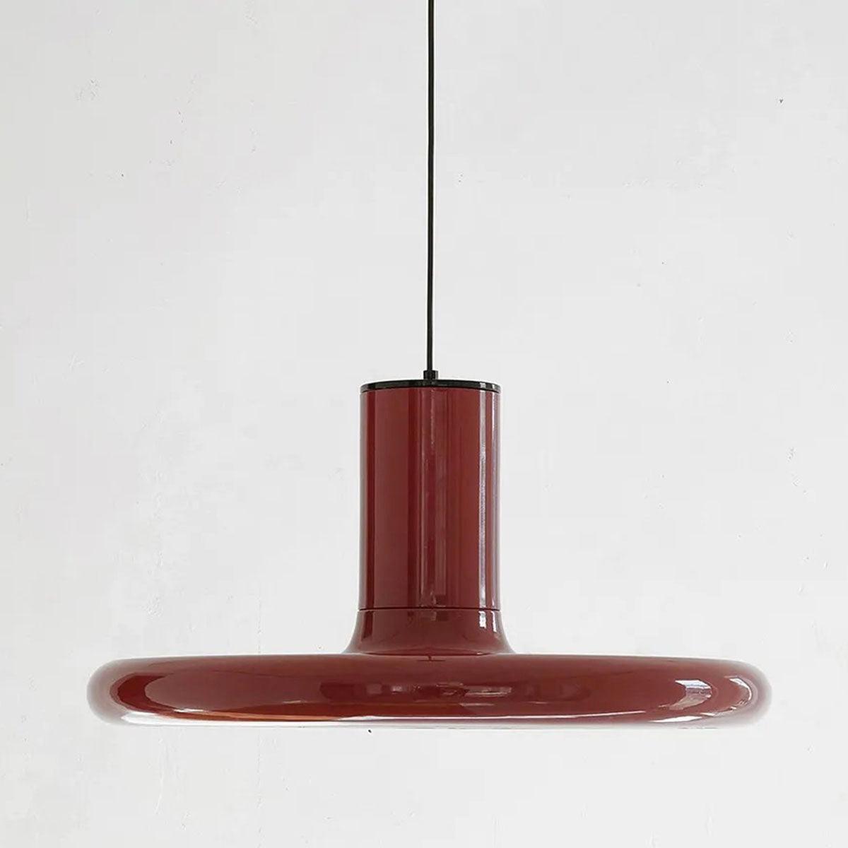Solara Lampe suspendue cylindrique en aluminium à disque industriel