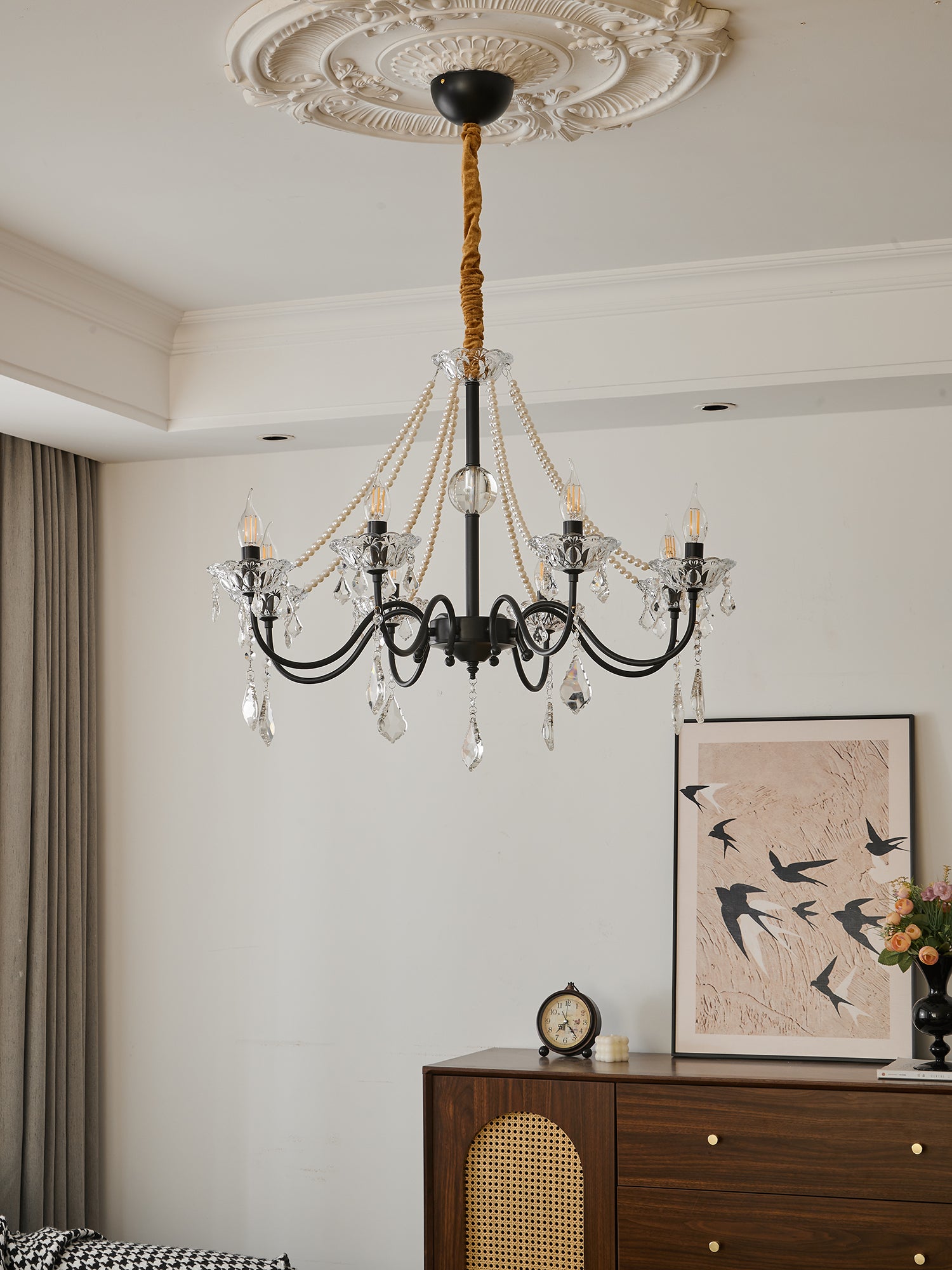 Nymiran Lustre Classique Postmoderne de Luxe en Cristal