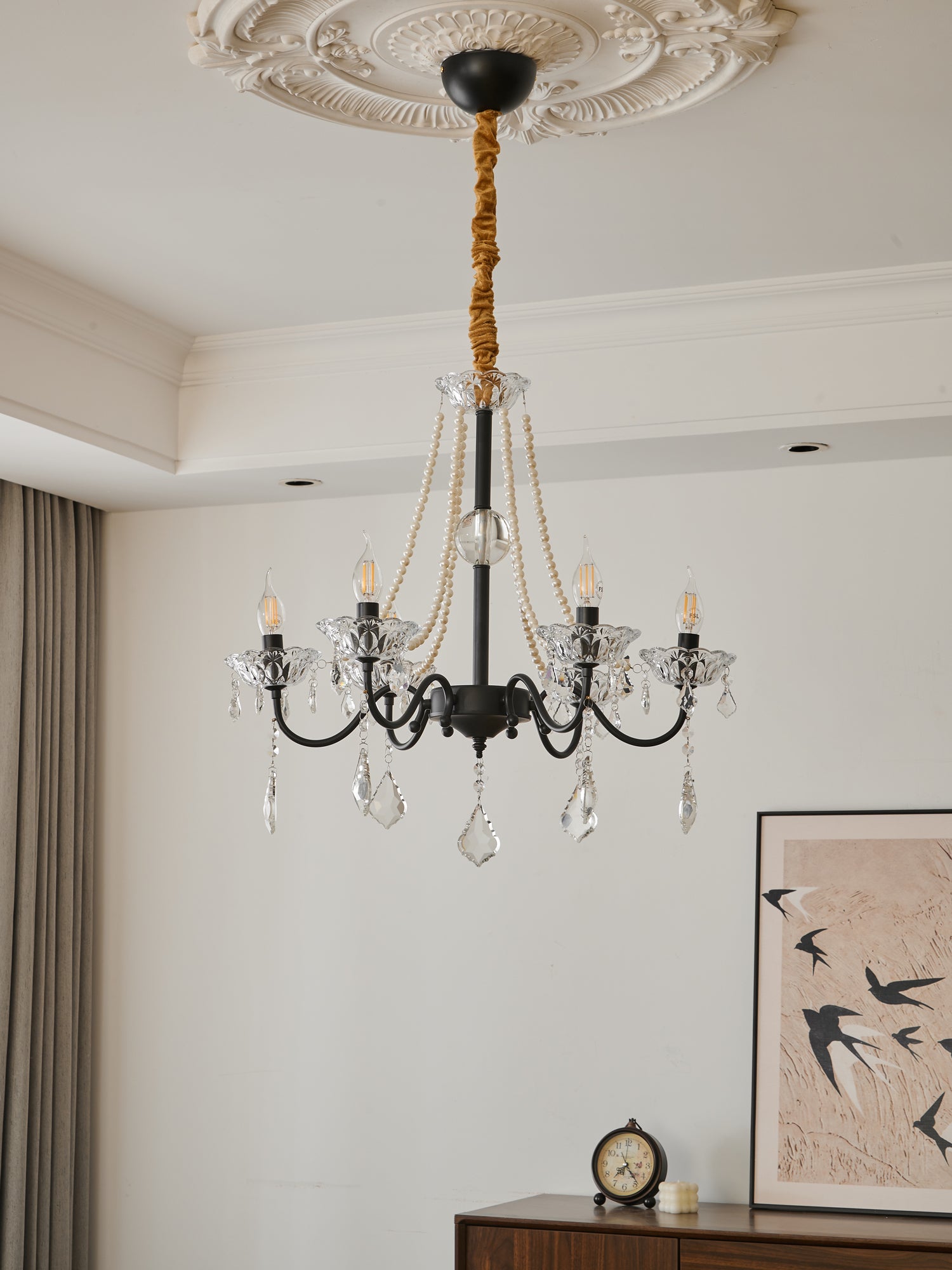 Nymiran Lustre Classique Postmoderne de Luxe en Cristal