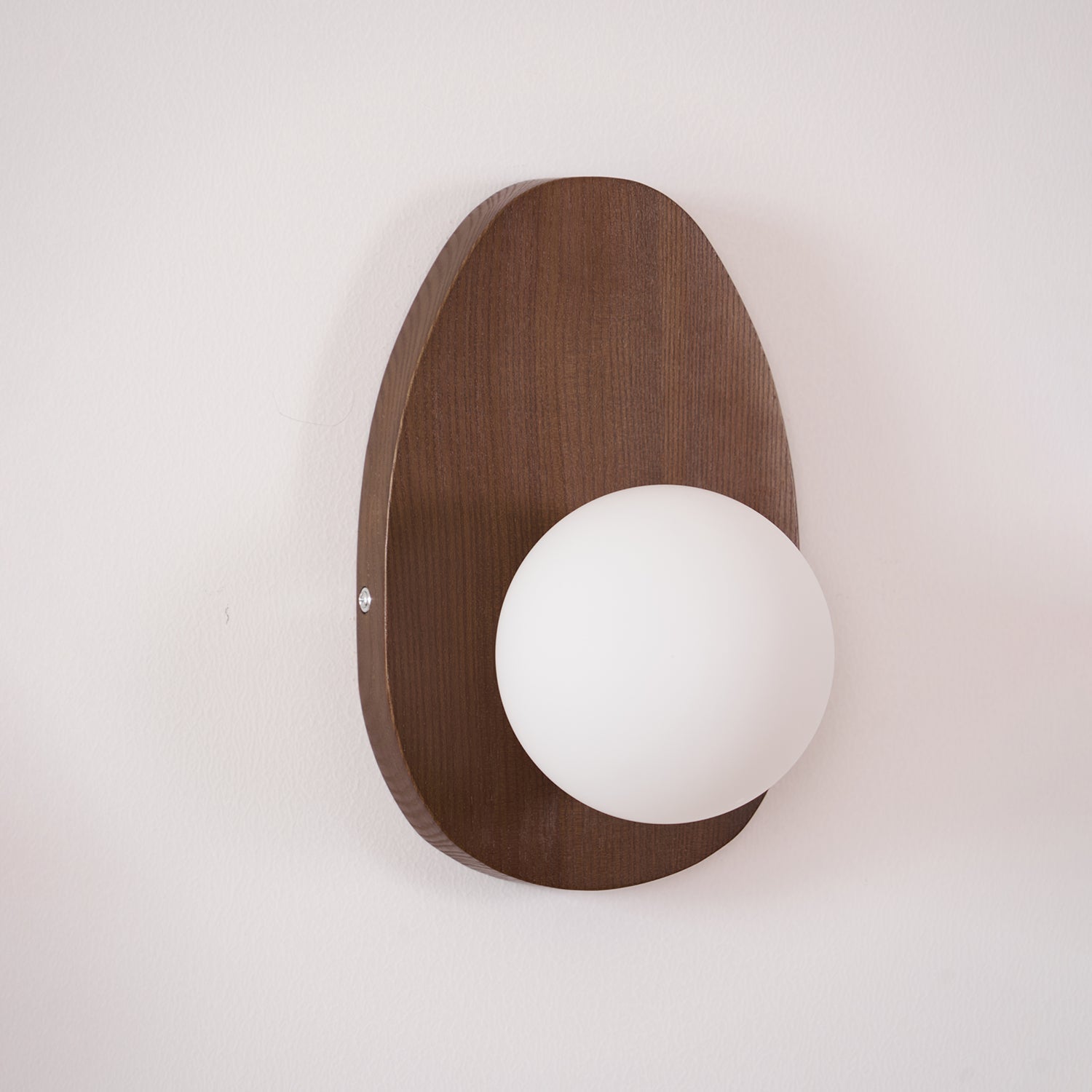Ephael Applique Murale en Noyer Verre Premium
