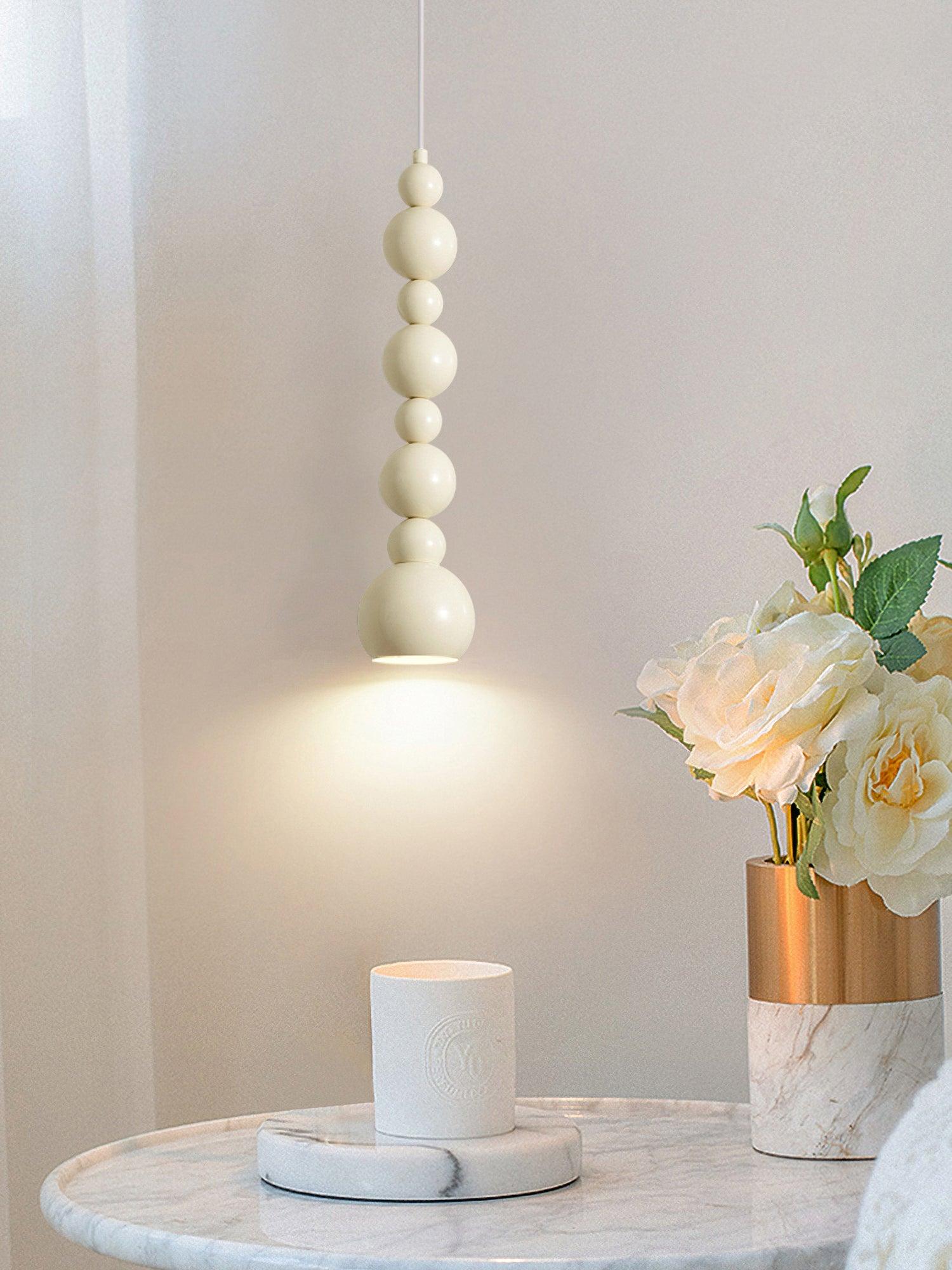 Solena Lampes Pendantes Artistiques Beiges