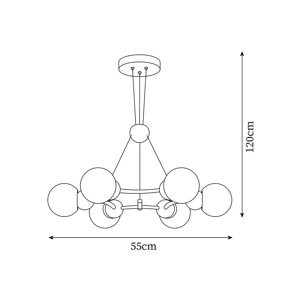 Vetro Lustre Métallique Moderne