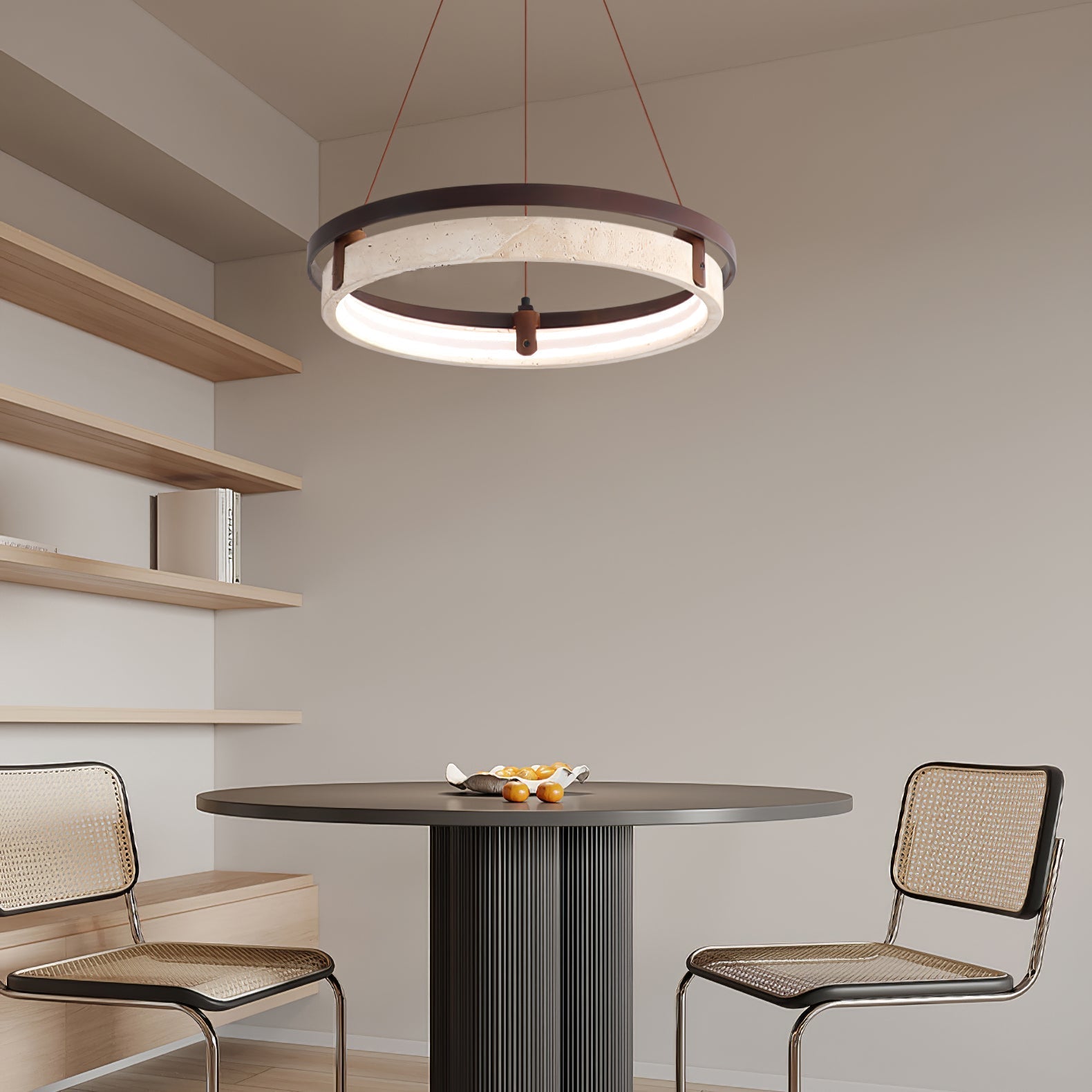 Veraearae Suspension Moderne en Travertin