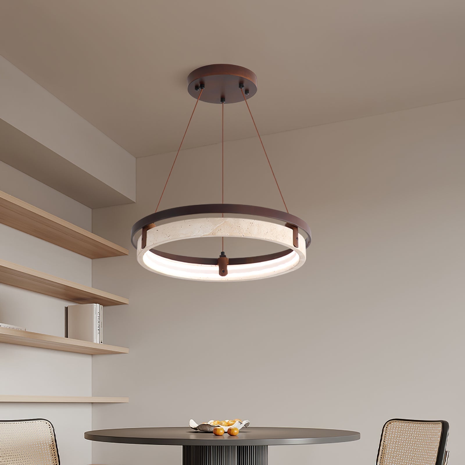 Veraearae Suspension Moderne en Travertin