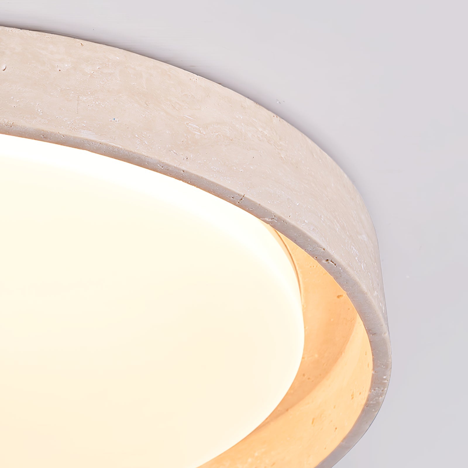 Zevinarae Lumière de Plafond Industrielle en Travertin