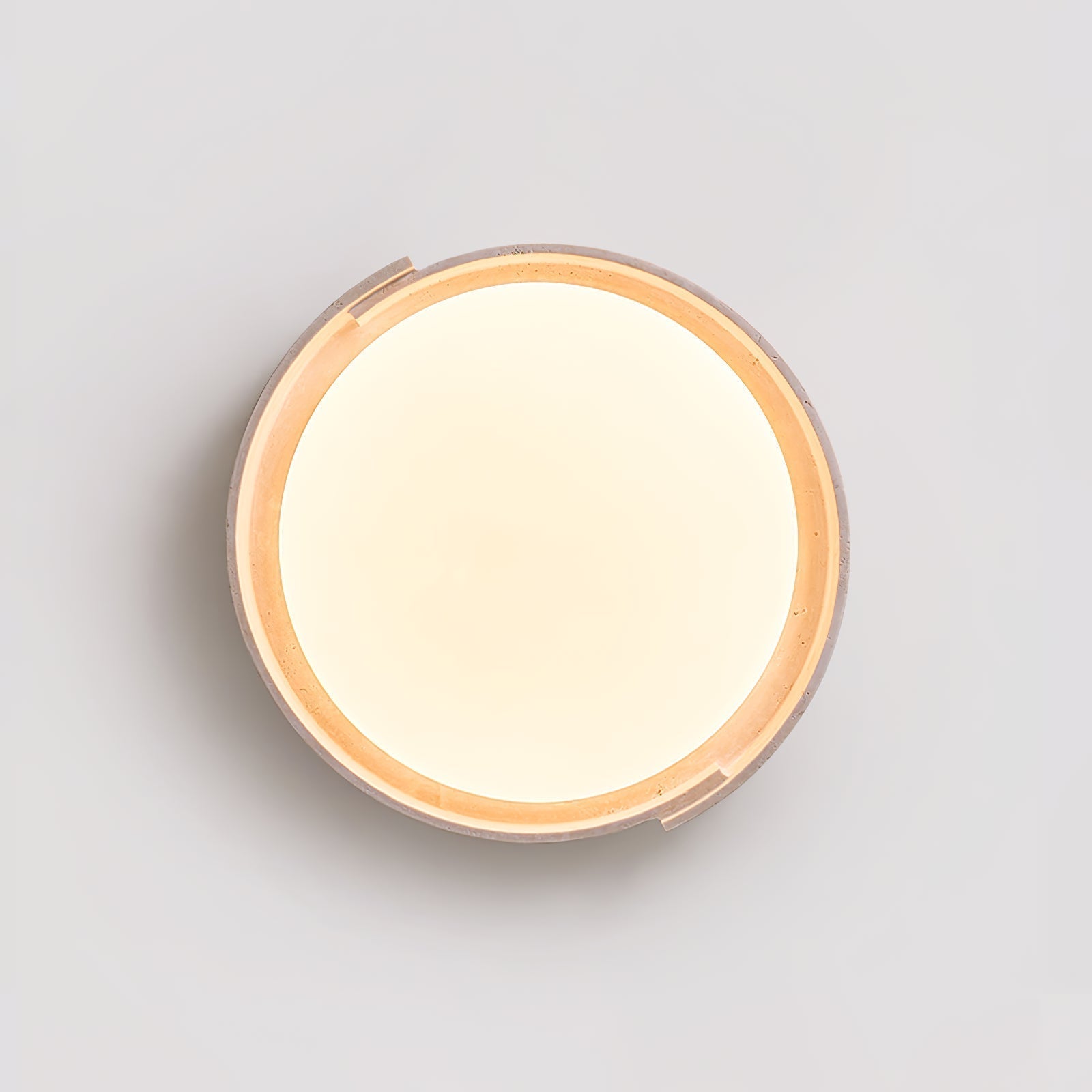 Zevinarae Lumière de Plafond Industrielle en Travertin