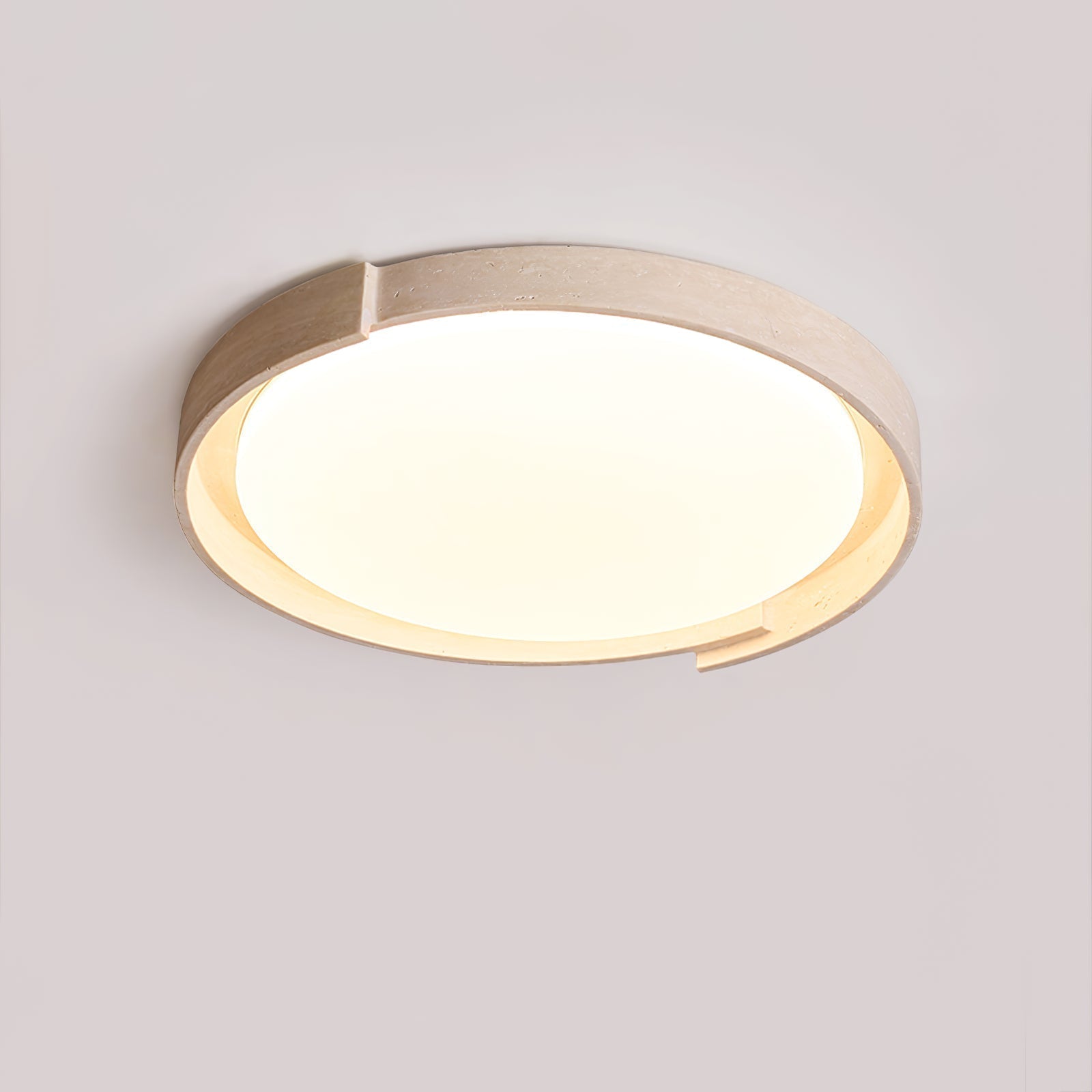 Zevinarae Lumière de Plafond Industrielle en Travertin