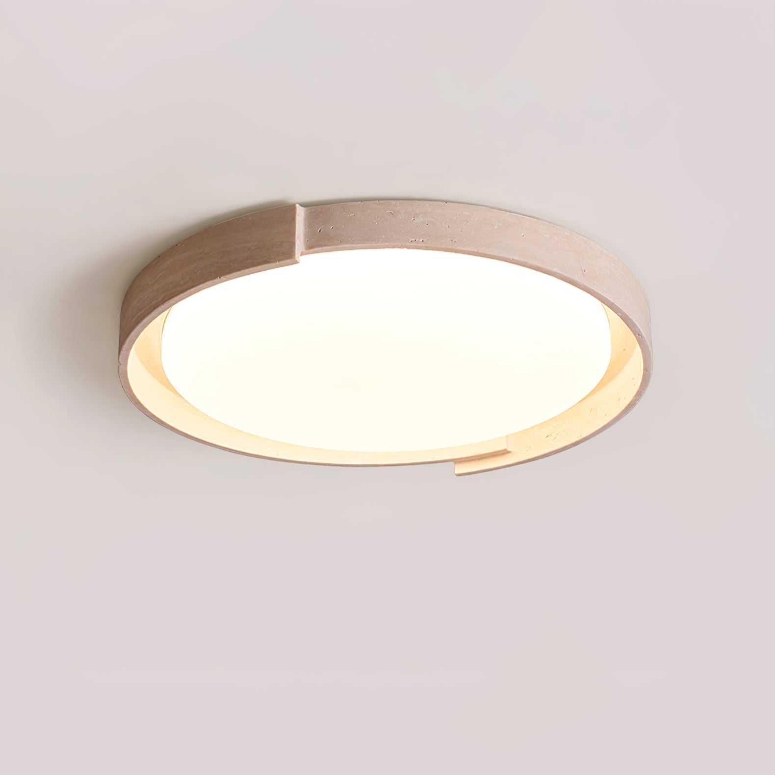 Zevinarae Lumière de Plafond Industrielle en Travertin