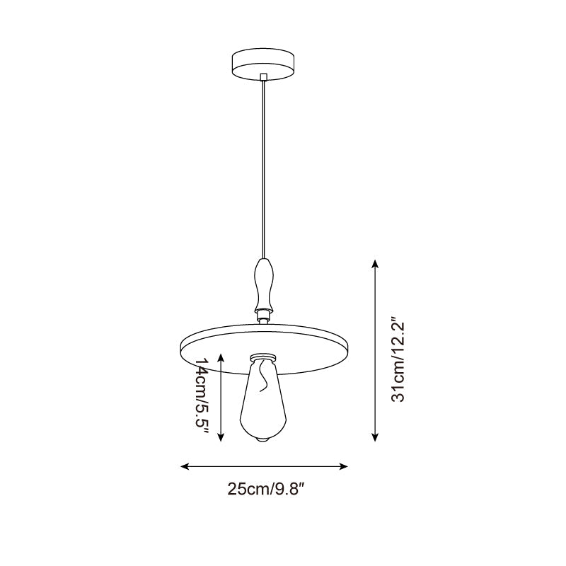 Ritta Suspension Orbit Moderne en Travertin