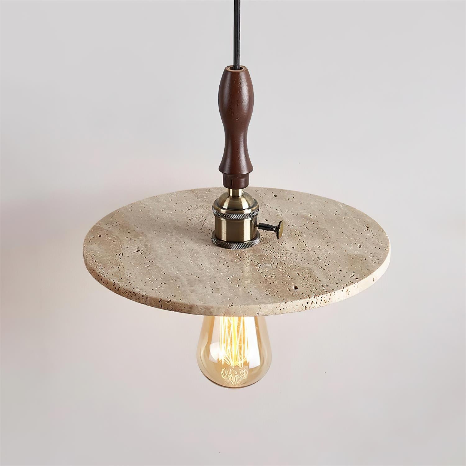 Ritta Suspension Orbit Moderne en Travertin