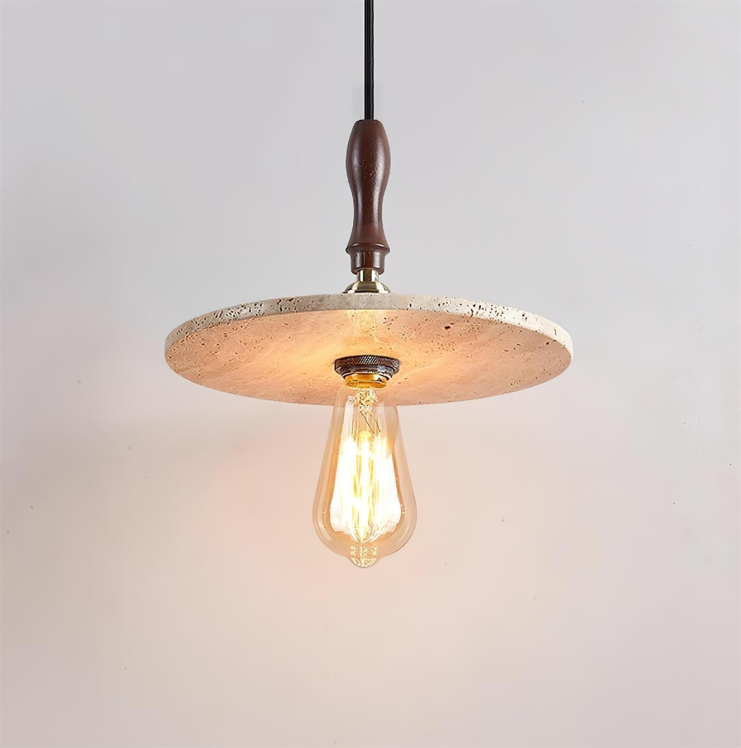 Ritta Suspension Orbit Moderne en Travertin