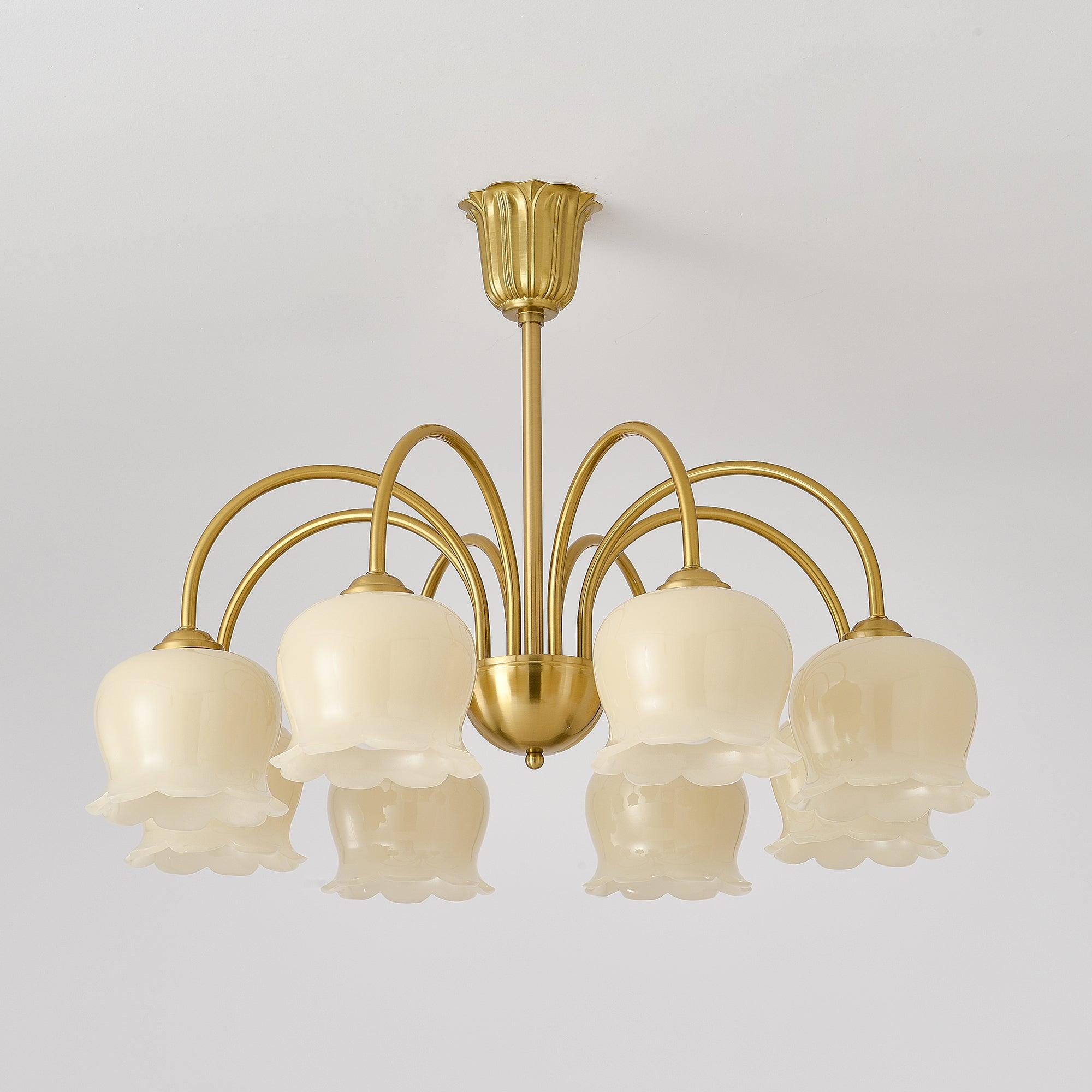 Lustra Lustre Laiton Bras Courbé Élégant