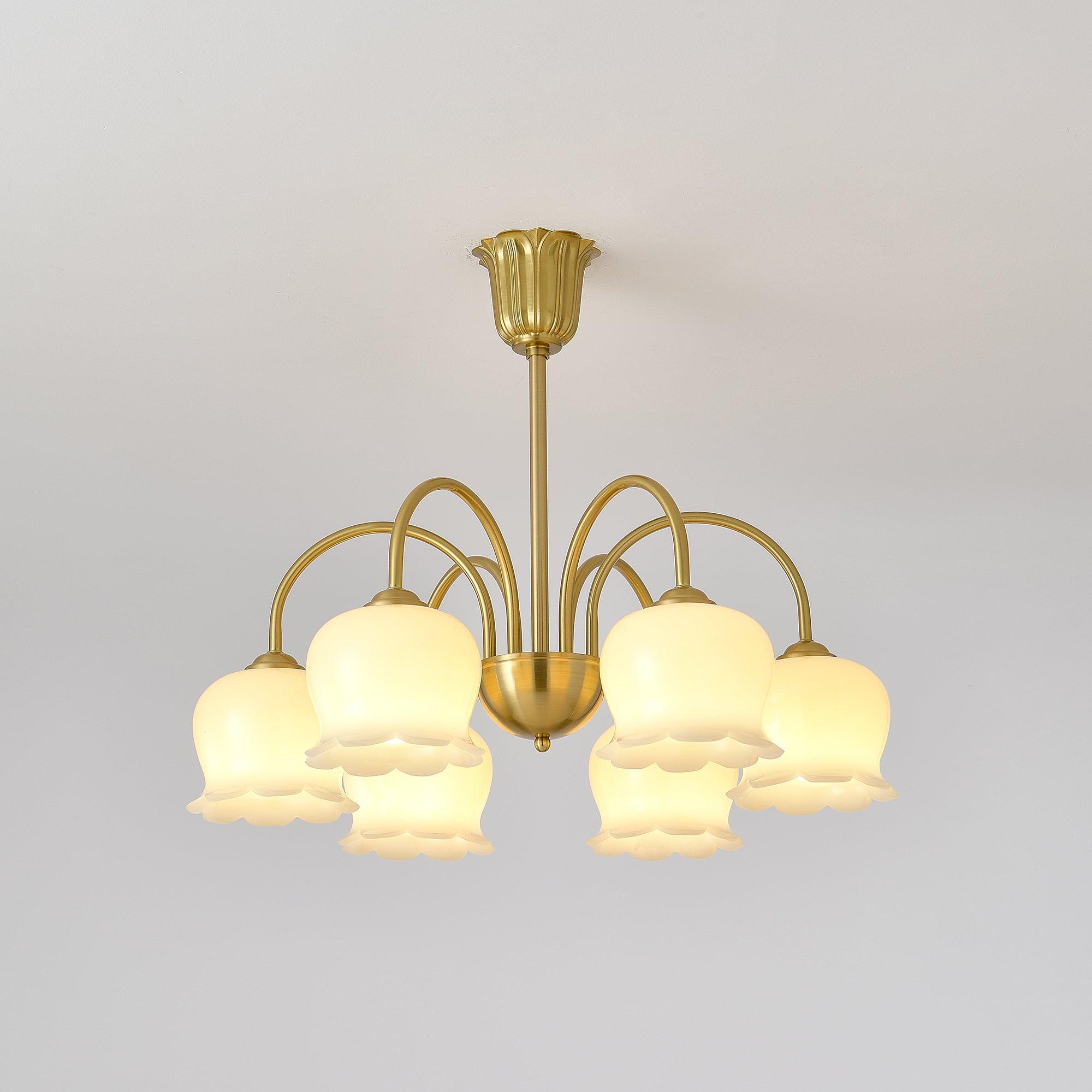 Lustra Lustre Laiton Bras Courbé Élégant
