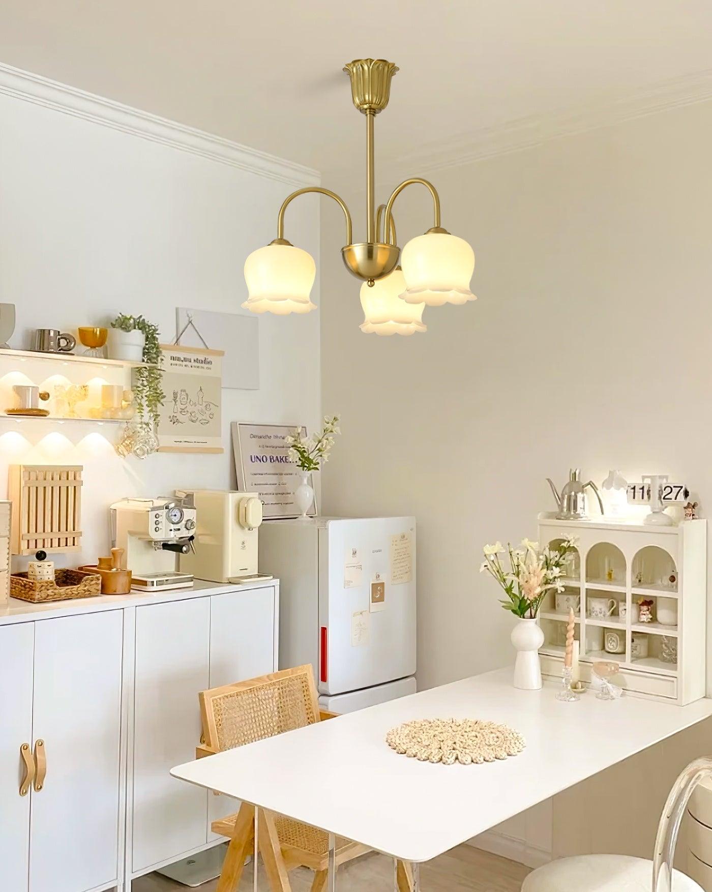 Lustra Lustre Laiton Bras Courbé Élégant