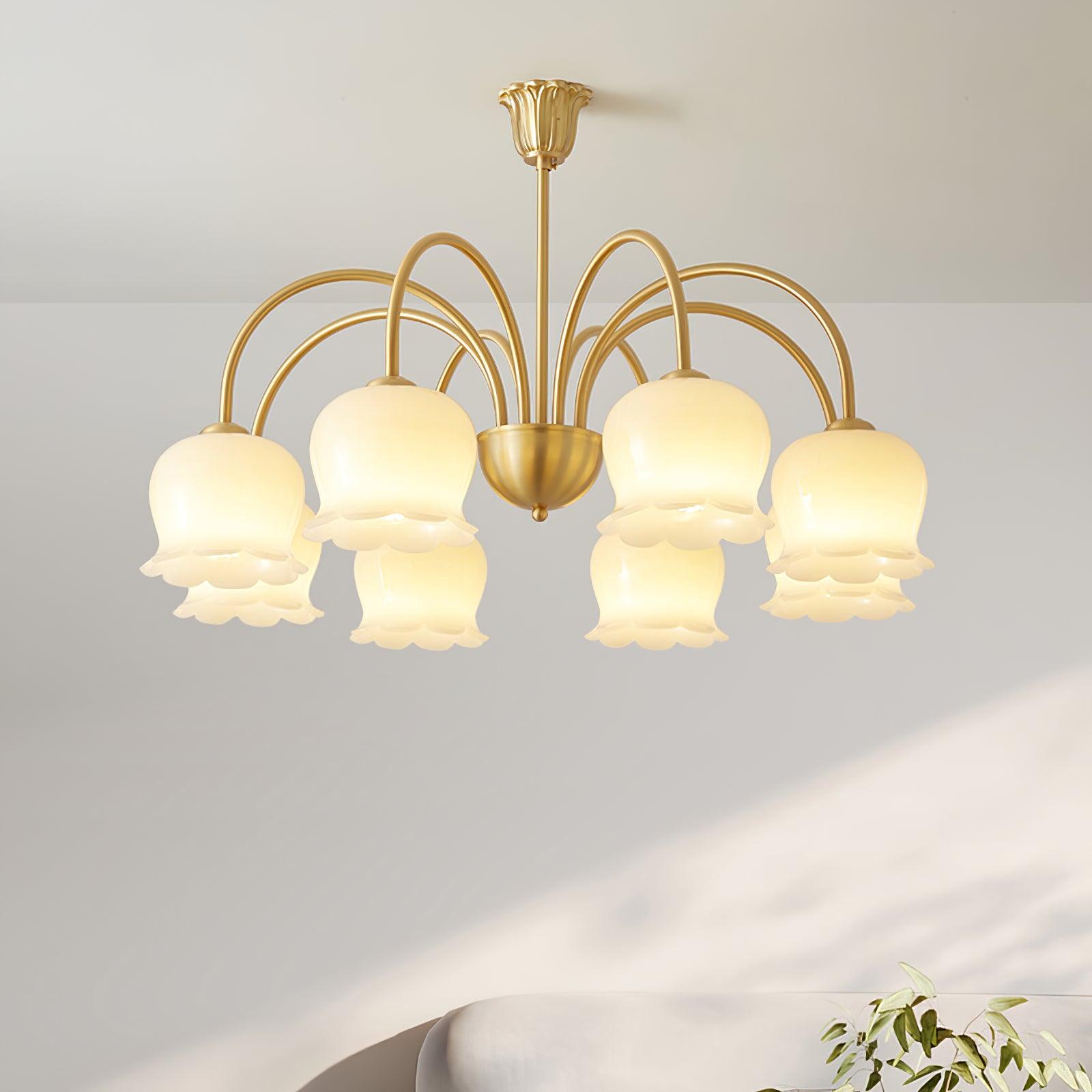 Lustra Lustre Laiton Bras Courbé Élégant