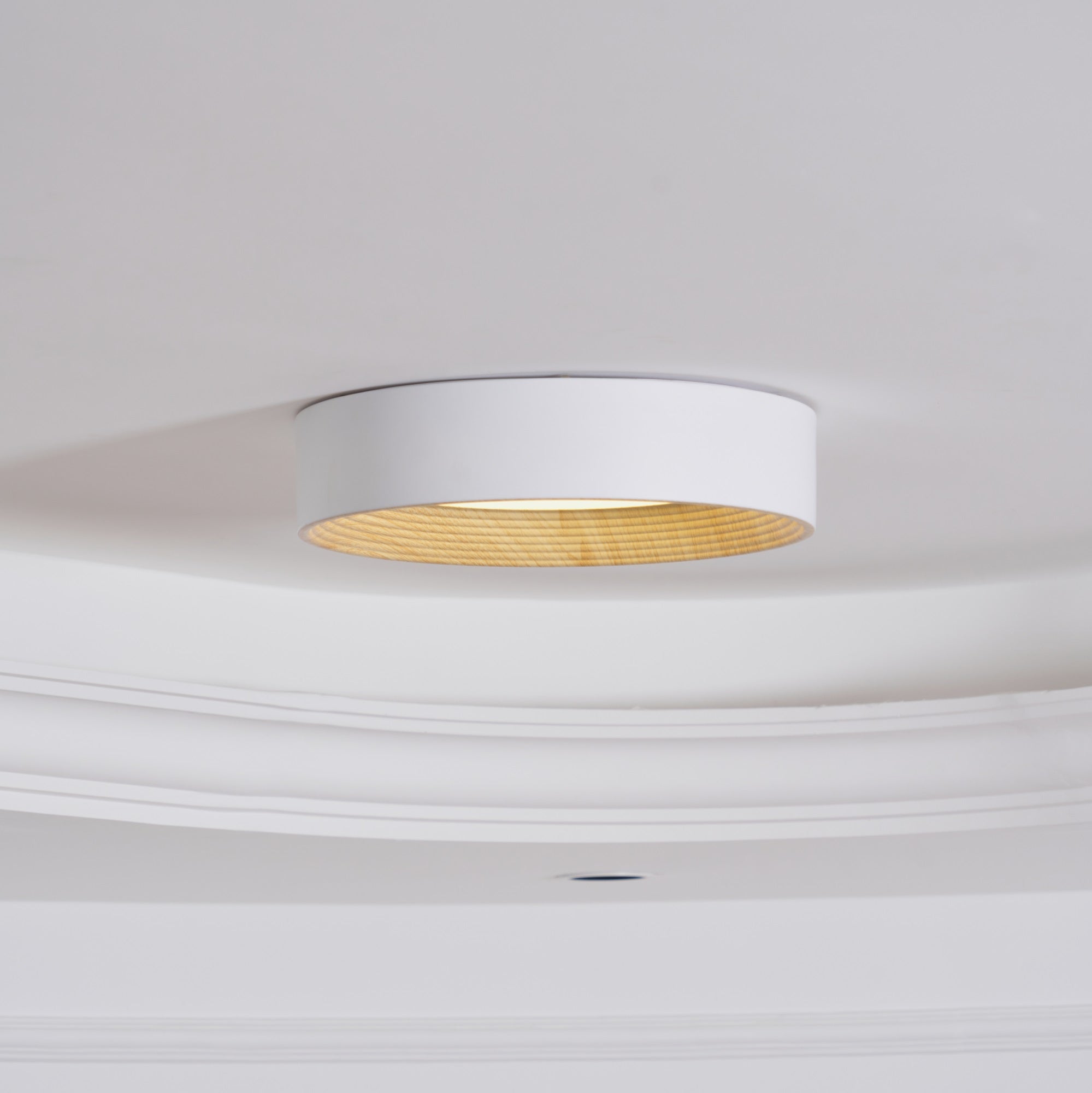 Solara Plafonnier Bois Anneau Minimaliste Réglable