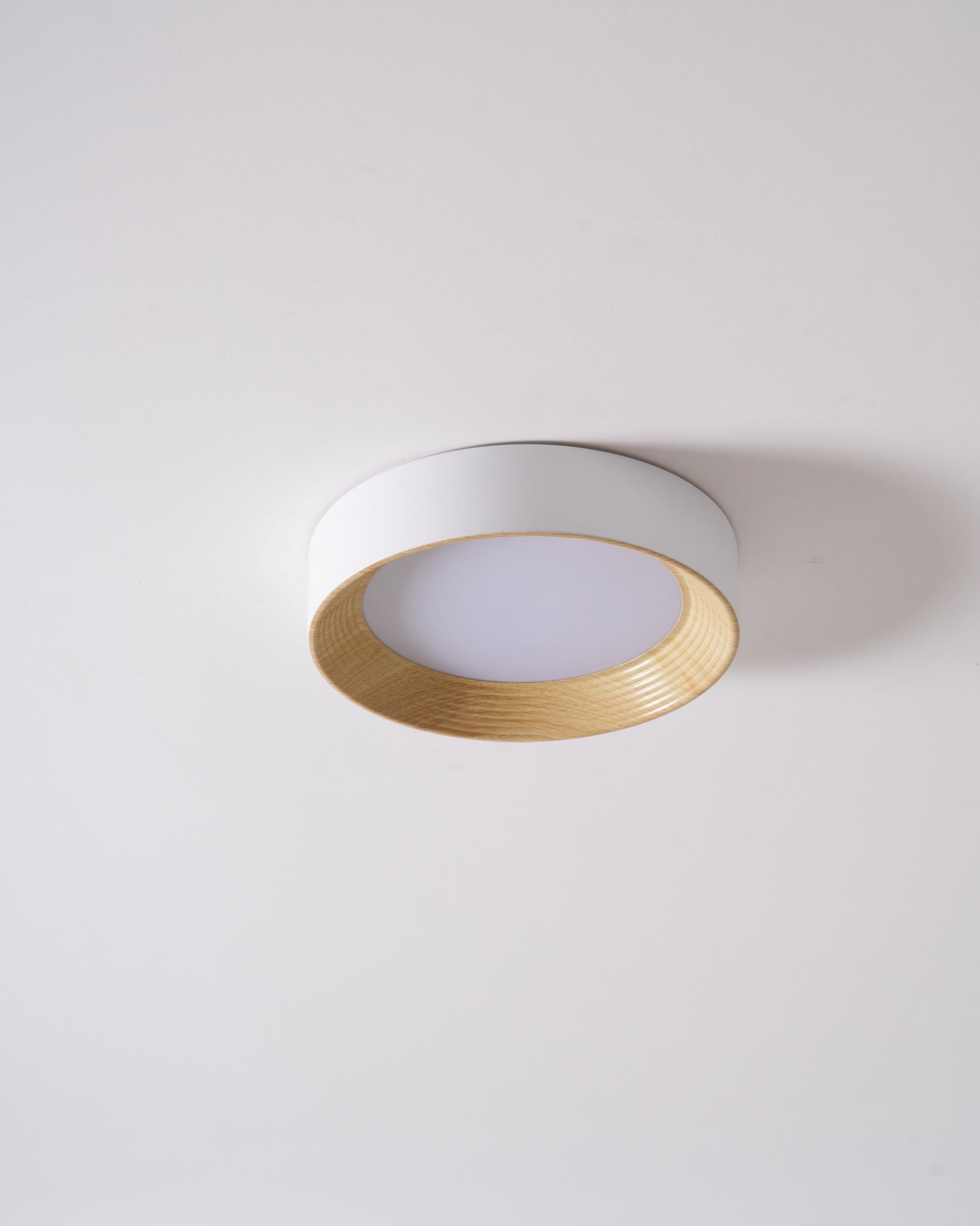 Solara Plafonnier Bois Anneau Minimaliste Réglable