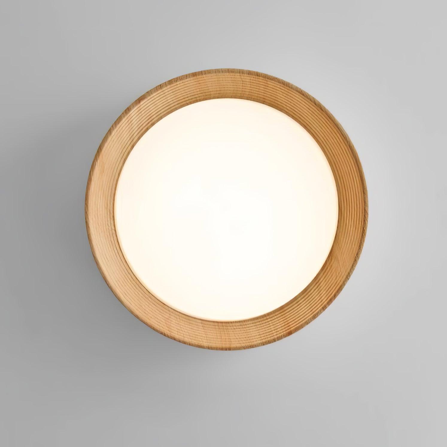 Solara Plafonnier Bois Anneau Minimaliste Réglable