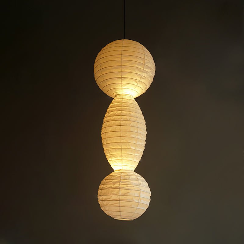 Elthayra Lampe Suspendue Lampe à Lanterne en Bambou Série Naturelle