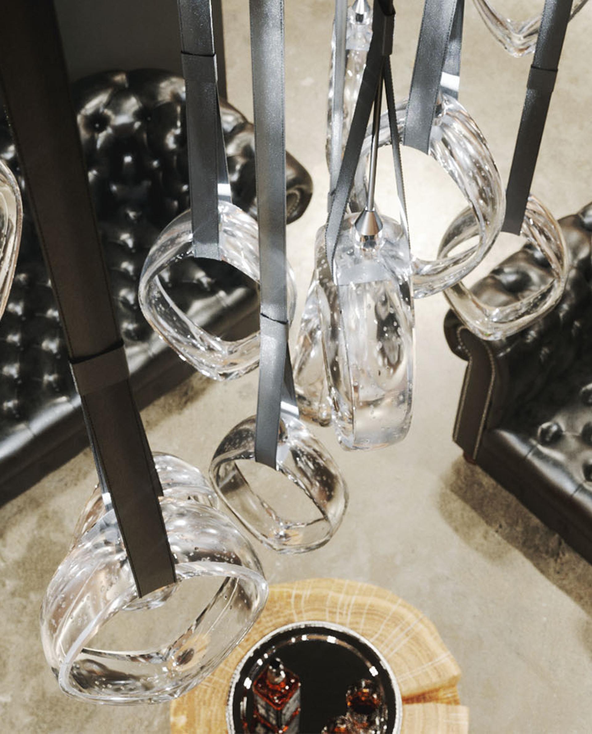 Ivvyne Lustre Moderne et Élégant en Verre
