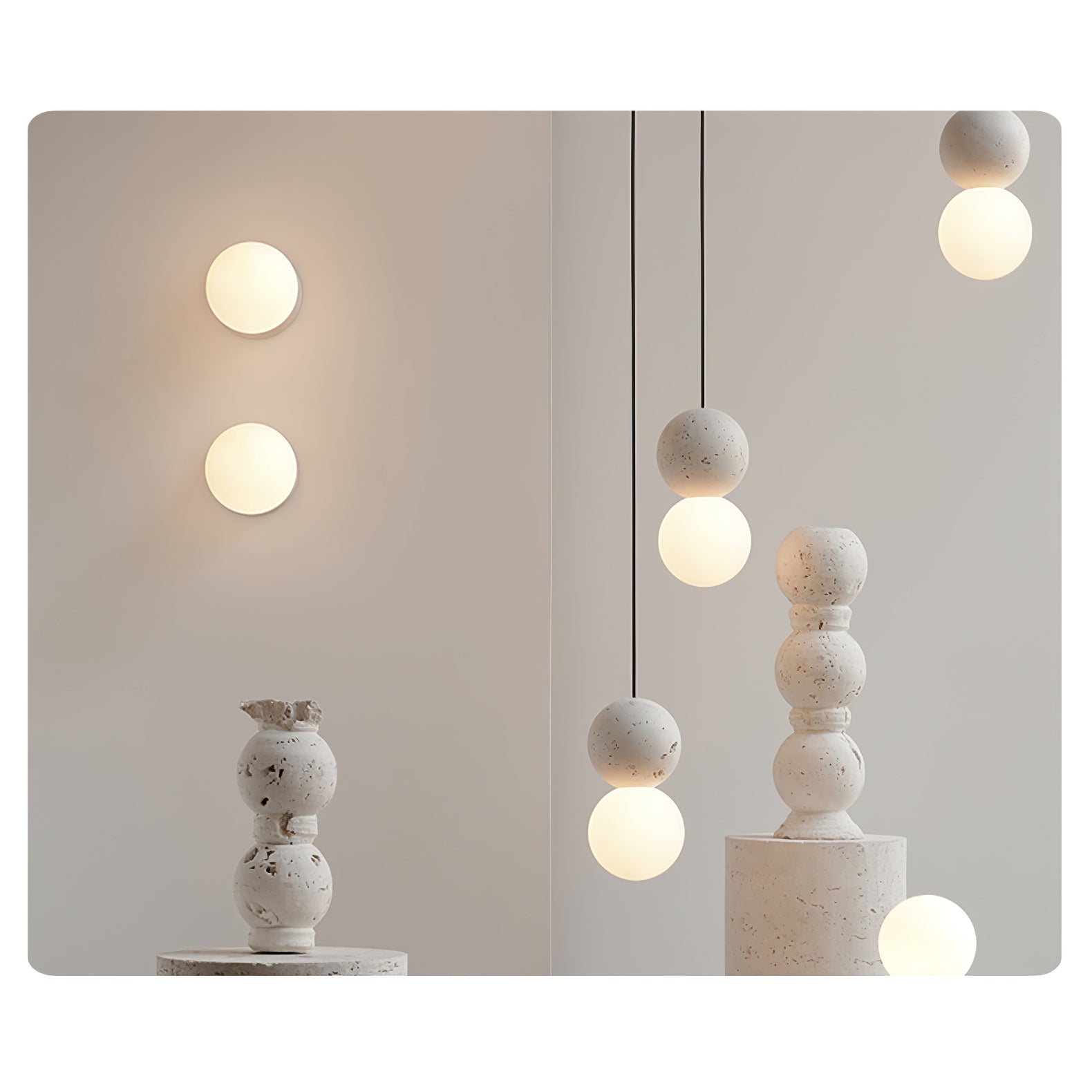 Solvicen Suspension Minimaliste en Ciment