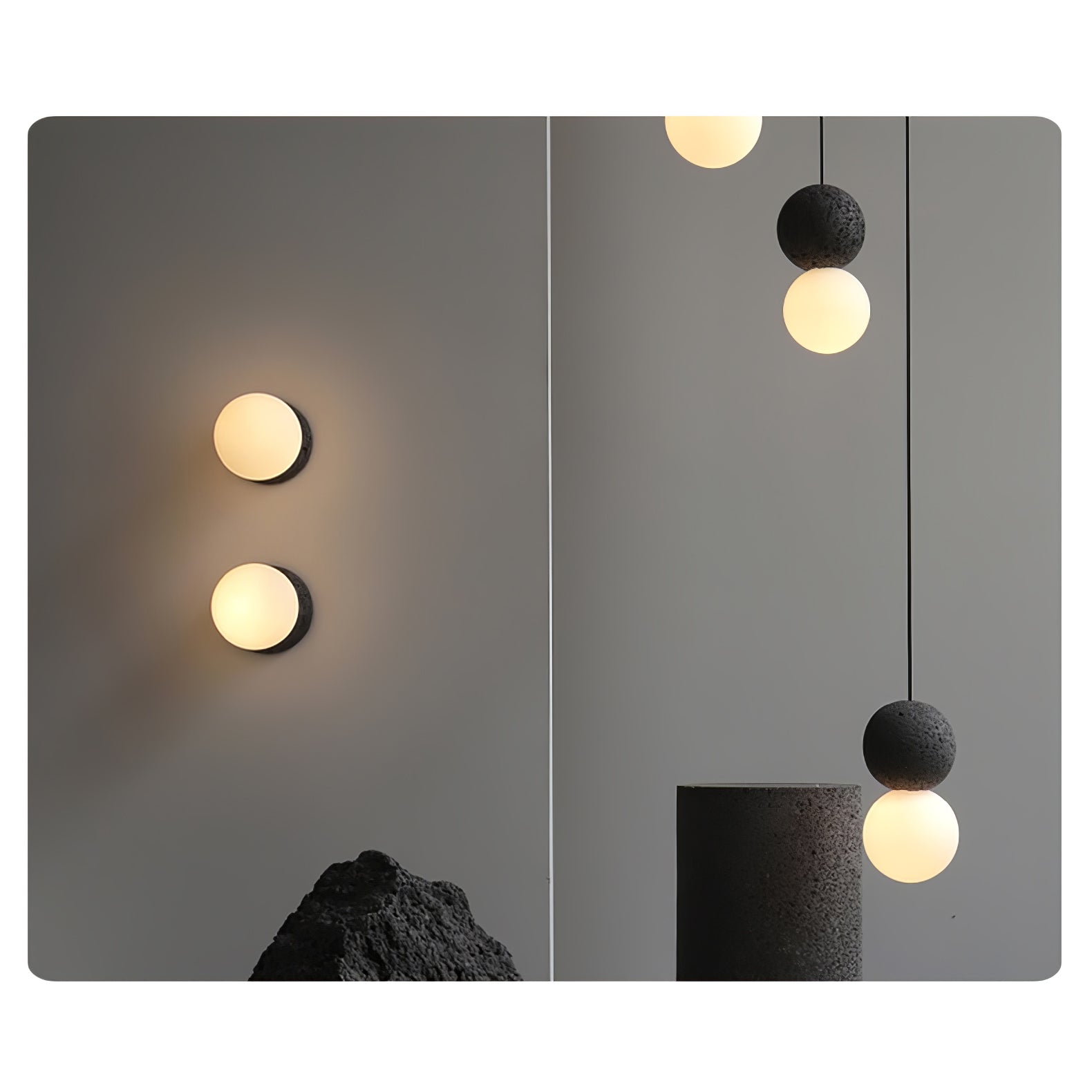 Solvicen Suspension Minimaliste en Ciment