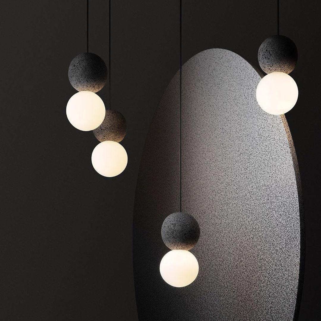 Gemma Suspension Moderne en Ciment