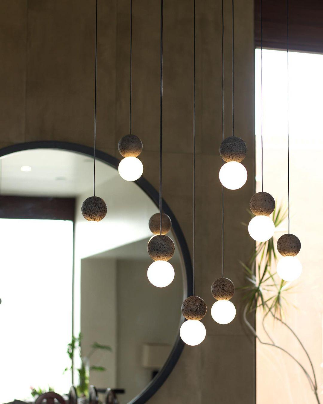 Solvicen Suspension Minimaliste en Ciment