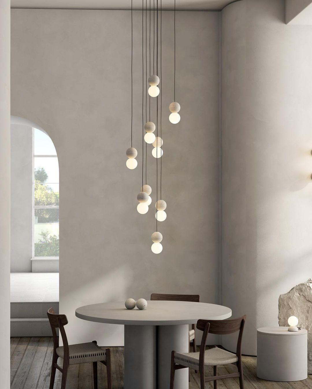 Solvicen Suspension Minimaliste en Ciment