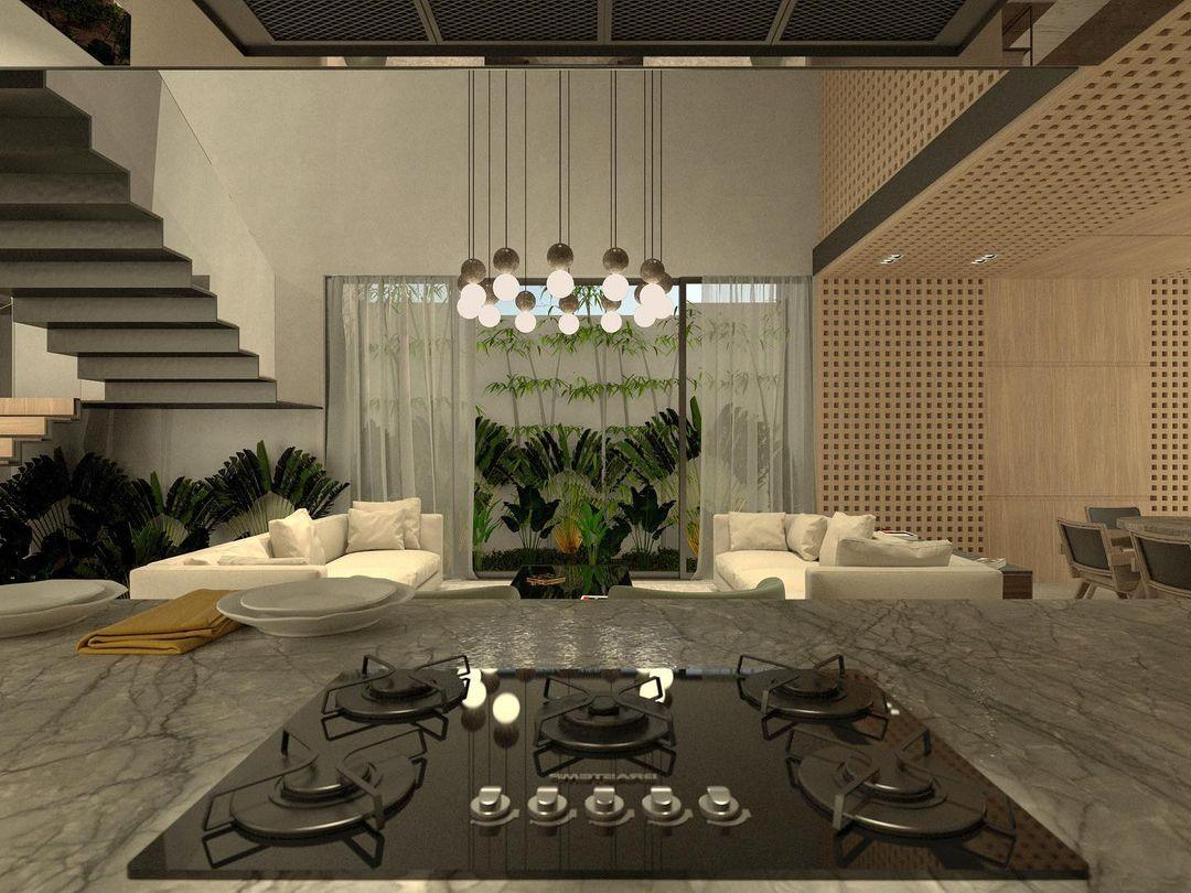 Solvicen Suspension Minimaliste en Ciment