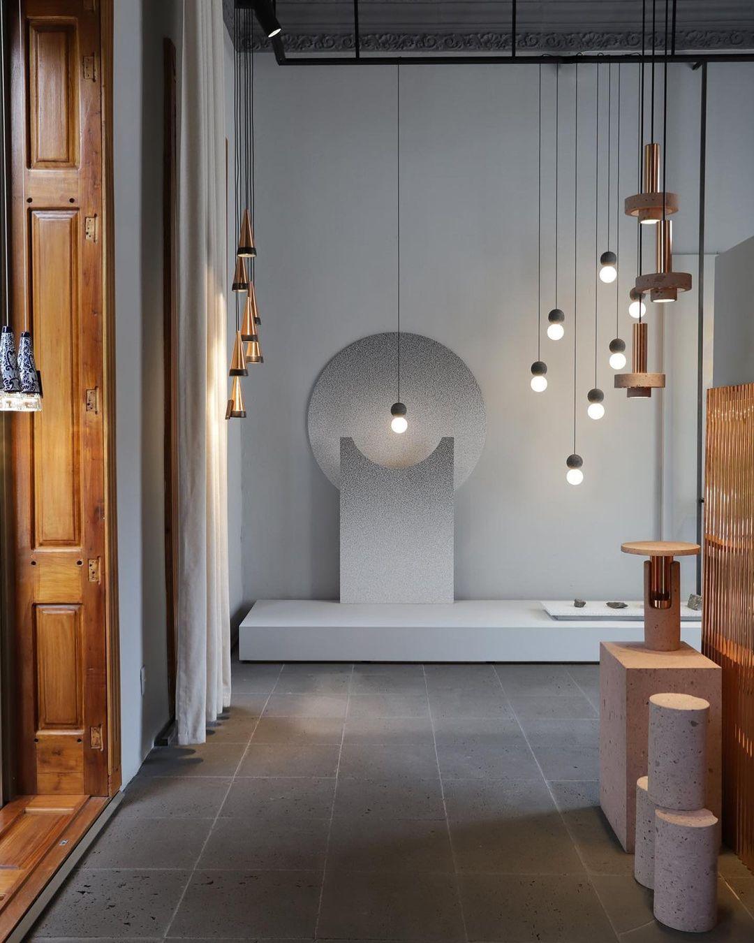 Solvicen Suspension Minimaliste en Ciment