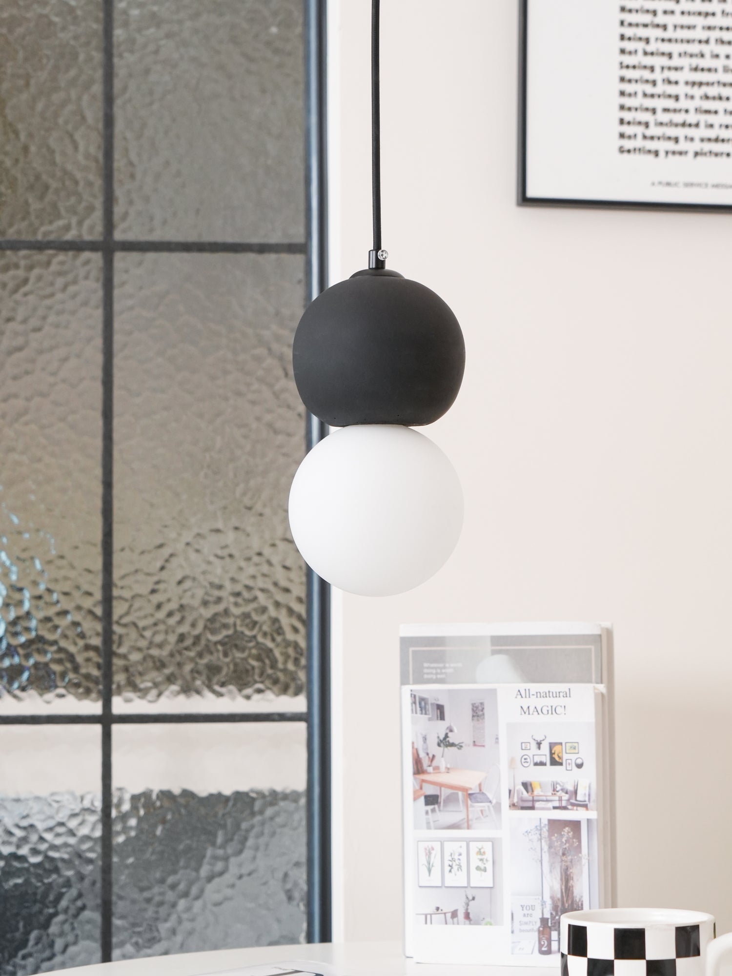 Solvicen Suspension Minimaliste en Ciment