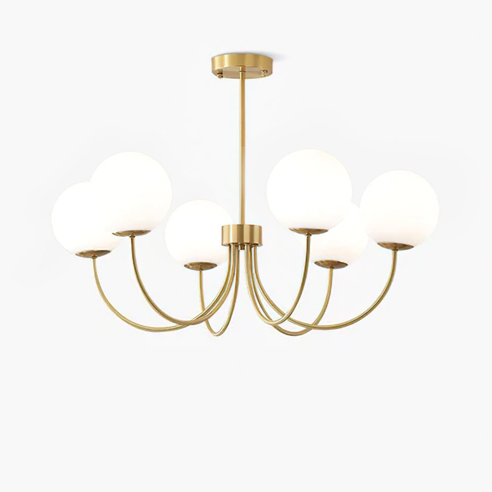 Lustra Lustre Orillia Brass Globe Modern