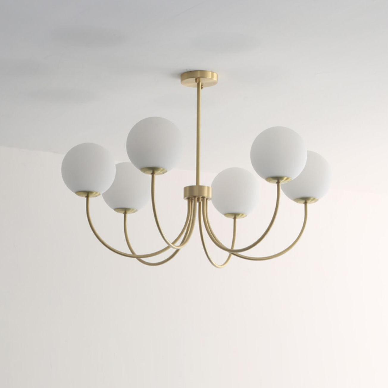 Lustra Lustre Orillia Brass Globe Modern
